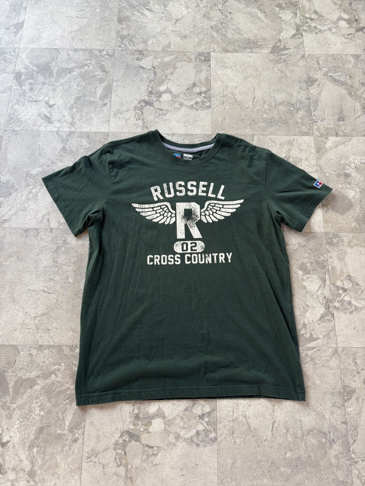 Russell Athletic Russel Athletic Green Tee Size US L / EU 52-54 / 3 - 1 Thumbnail