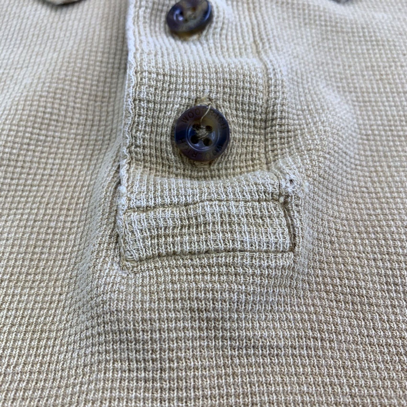 Vintage VINTAGE Woolrich Polo Shirt Long Sleeve Mens 2XL Gold Knit Polo Shirt Casual 90s Outdoor USA Mens Size US XXL / EU 58 / 5 - 5 Thumbnail