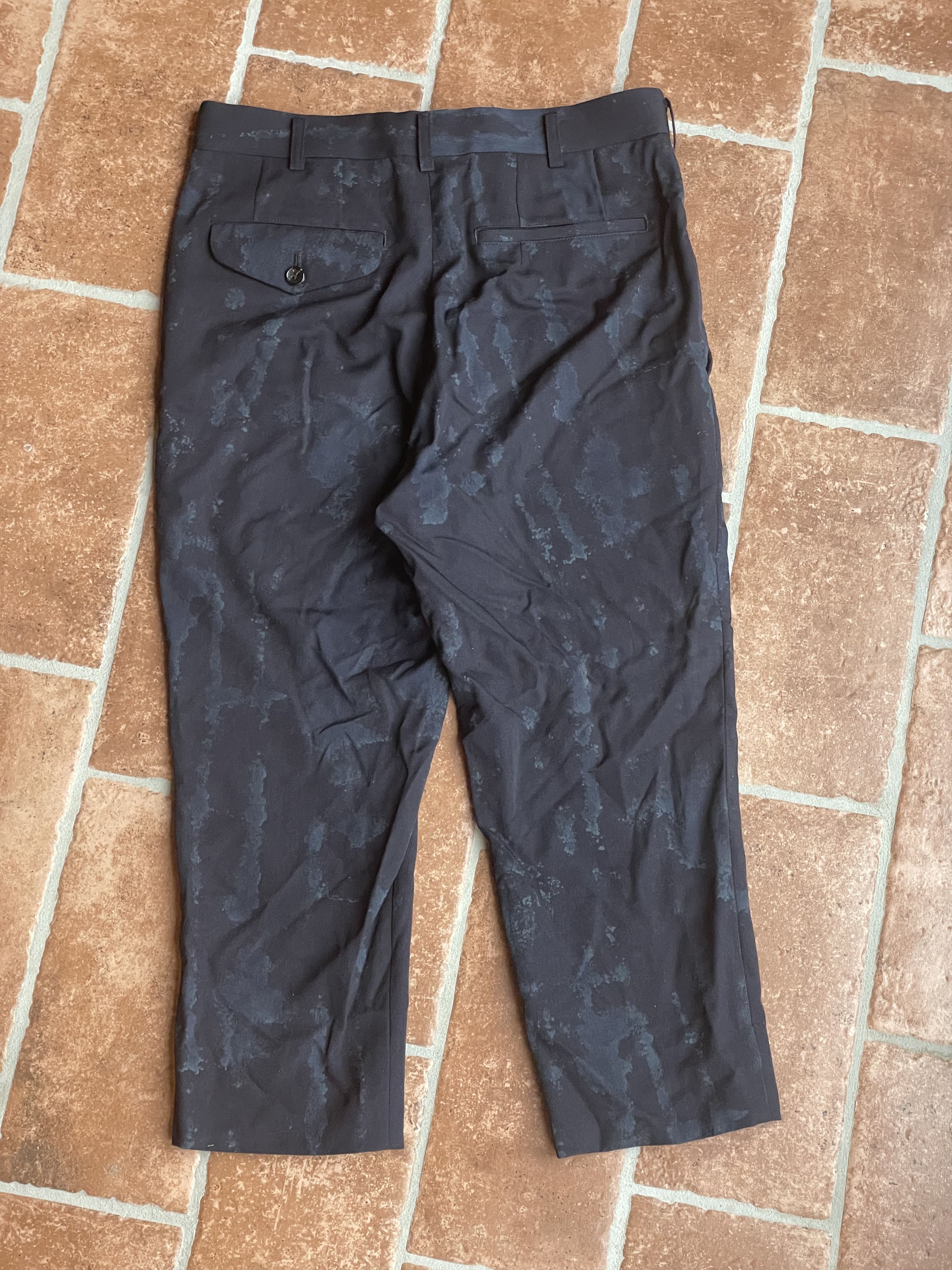 Comme des Garcons Cropped Chino With Digital Print Size 27" / US 4 / IT 40 - 2 Thumbnail