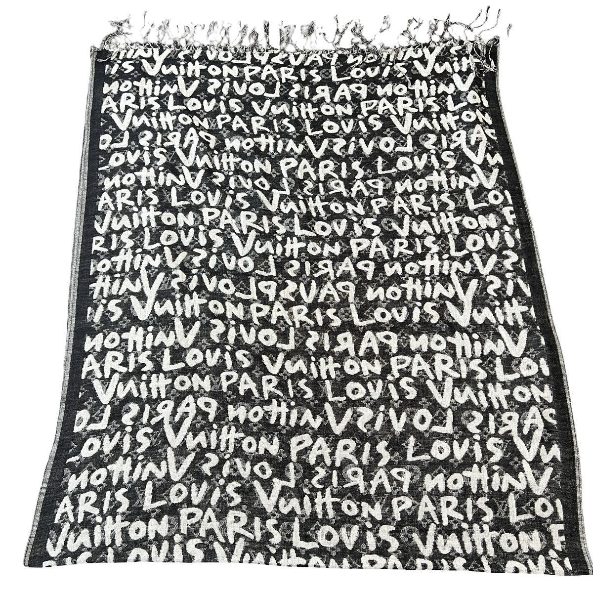 Louis Vuitton × Stephen Sprouse LOUIS VUITTON 01SS Stephen Sprouse Graffiti Reversible Scarf Size ONE SIZE - 3 Thumbnail