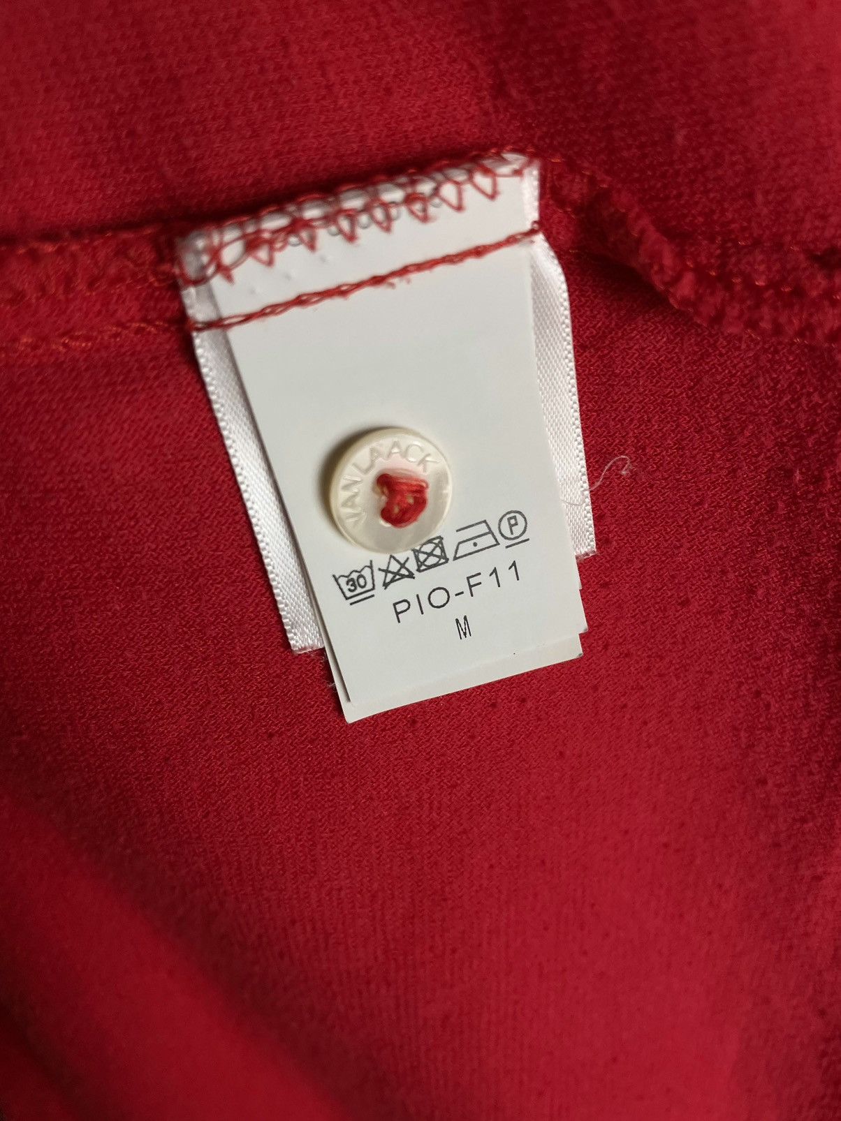 Lacoste × Vintage 🌹RARE🌹 Van Laack Red terry golf luxury Polo T-Shirt tee Size US M / EU 48-50 / 2 - 14 Thumbnail