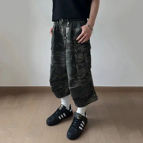 Japanese Brand Kimiko x Misa Denim Shorts Large Pocket Camouflage Workwear Size US 32 / EU 48 - 7 Thumbnail