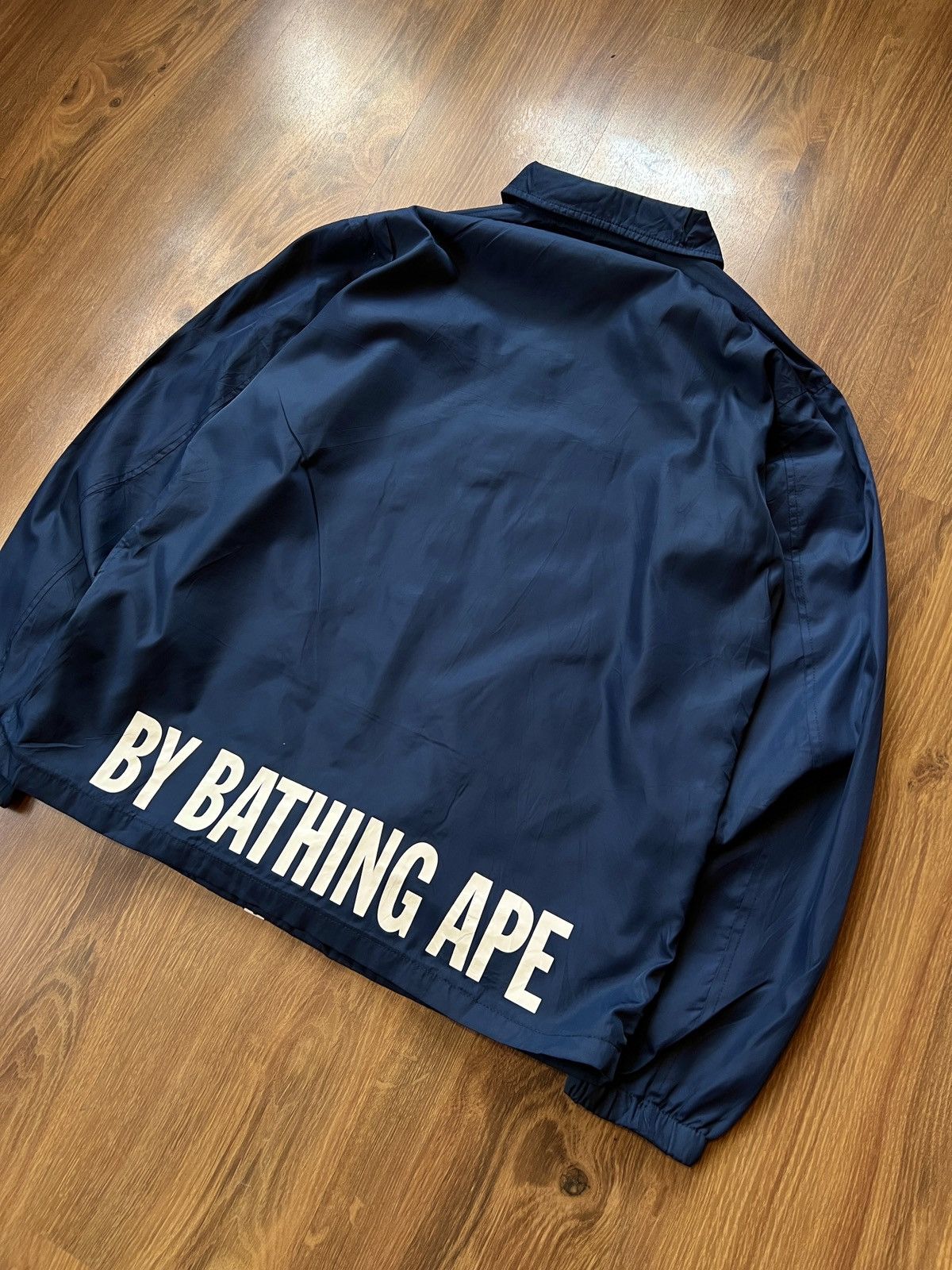 Bape Rare Bape Coach Jacket (Navy) Size US L / EU 52-54 / 3 - 8 Thumbnail