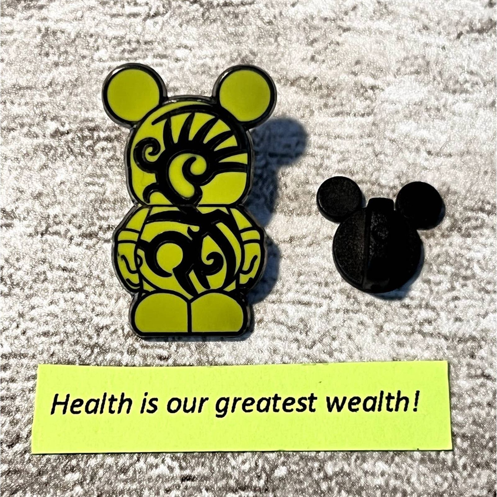 Disney Disney Pin Black and Green Tribal Swirls Vinylmation Size ONE SIZE - 1 Thumbnail