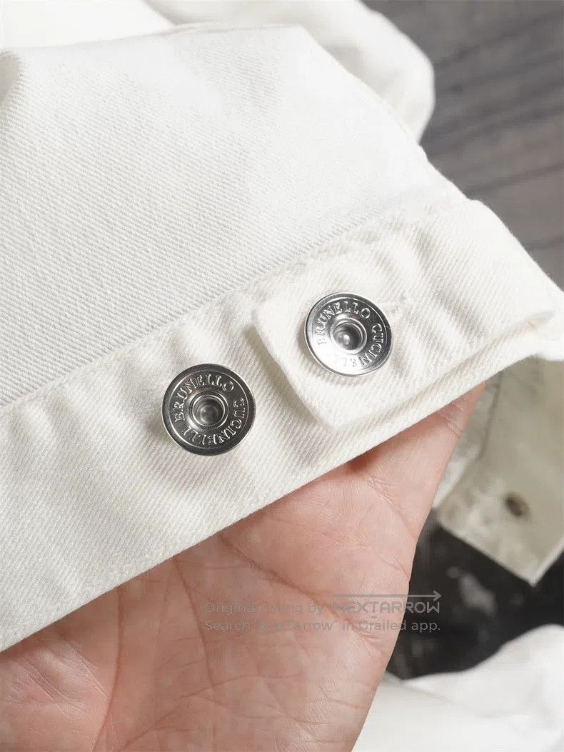 Brunello Cucinelli Brunello Cucinelli Soft Sea Island Cotton Denim Jacket Size US M / EU 48-50 / 2 - 7 Thumbnail