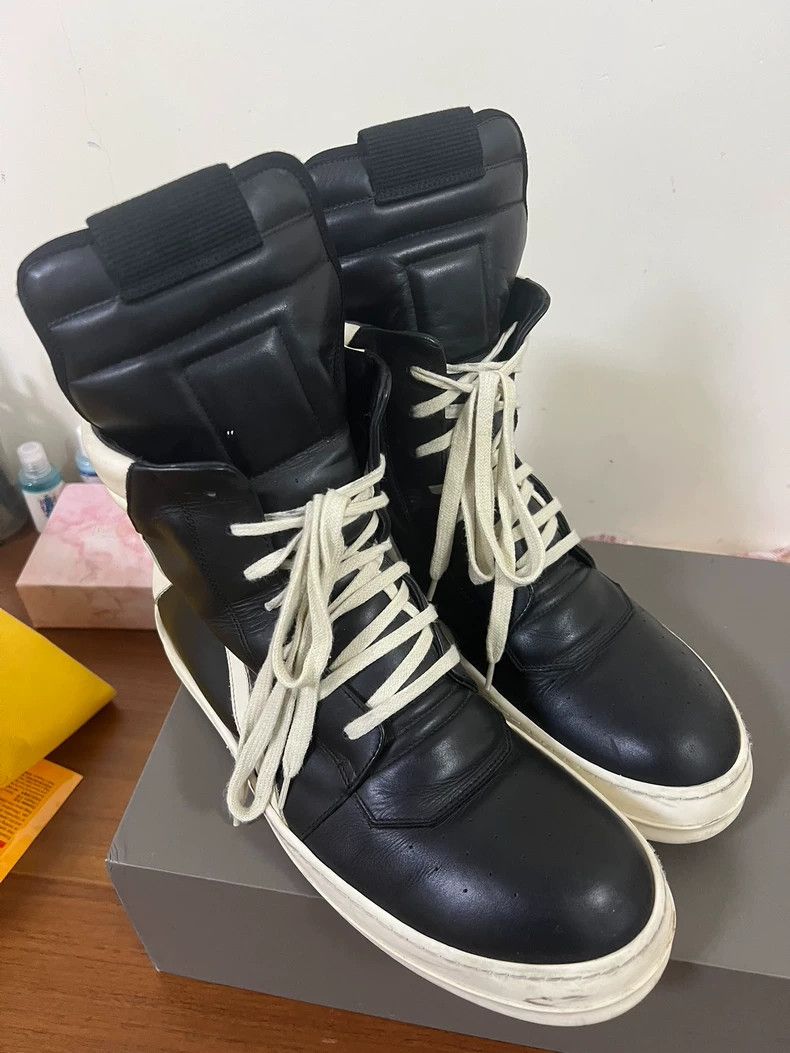 Rick Owens Rick Owens Black and White High Top Sneakers-dmc Size US 10 / EU 43 - 1 Thumbnail