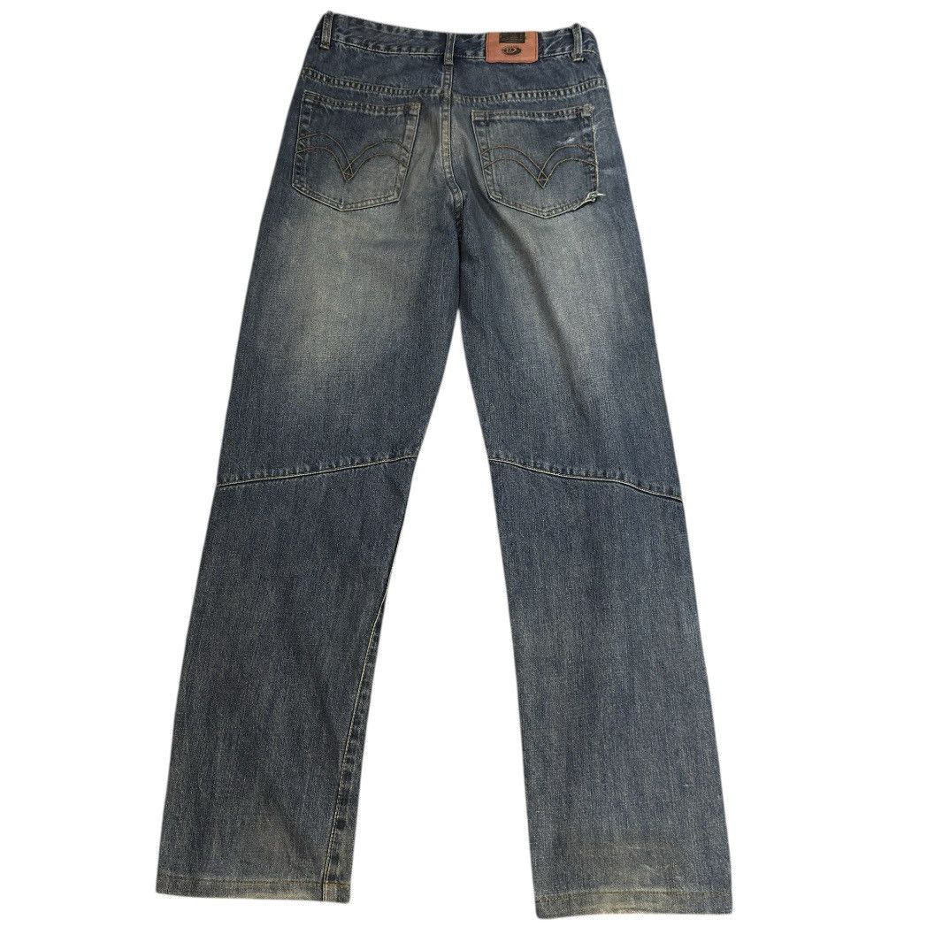 Japanese Brand 🔥🇯🇵 Vintage y2k Hand Printed Ronin Bj Jeans Karakuri Size US 30 / EU 46 - 2 Thumbnail