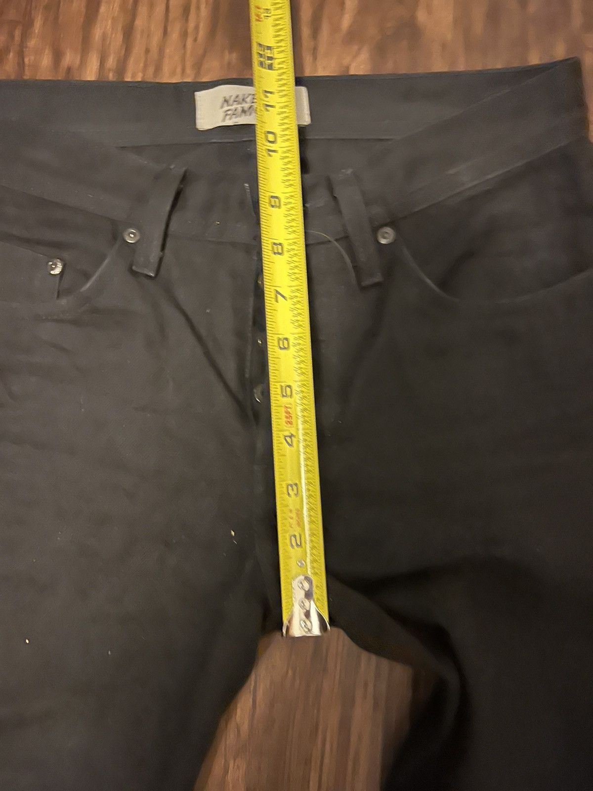 Naked & Famous Naked and Famous Solid Black Selvedge Jeans 30 31 Size US 31 - 6 Thumbnail