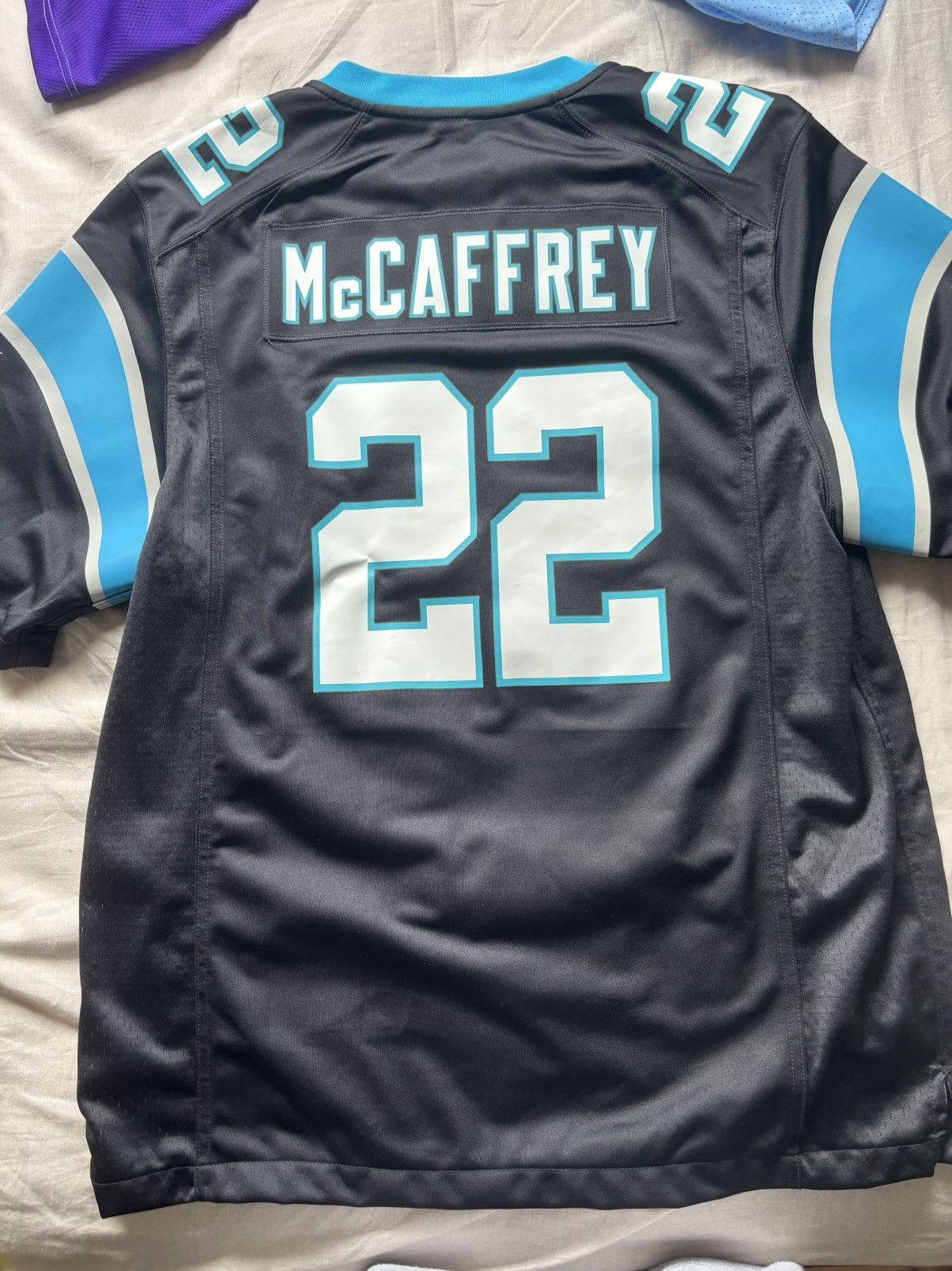 Nike Carolina Panthers 2021 Christian McCaffrey jersey BNWT Size US XL / EU 56 / 4 - 3 Thumbnail
