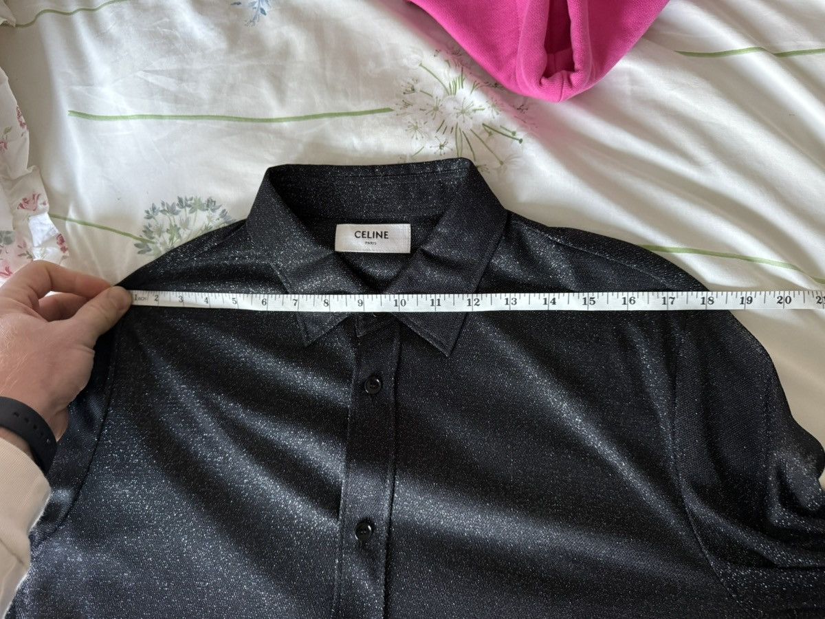 Celine $1.2k Celine Loose Carnaby shirt in lurex mesh Hedi 38 M Size US M / EU 48-50 / 2 - 6 Thumbnail