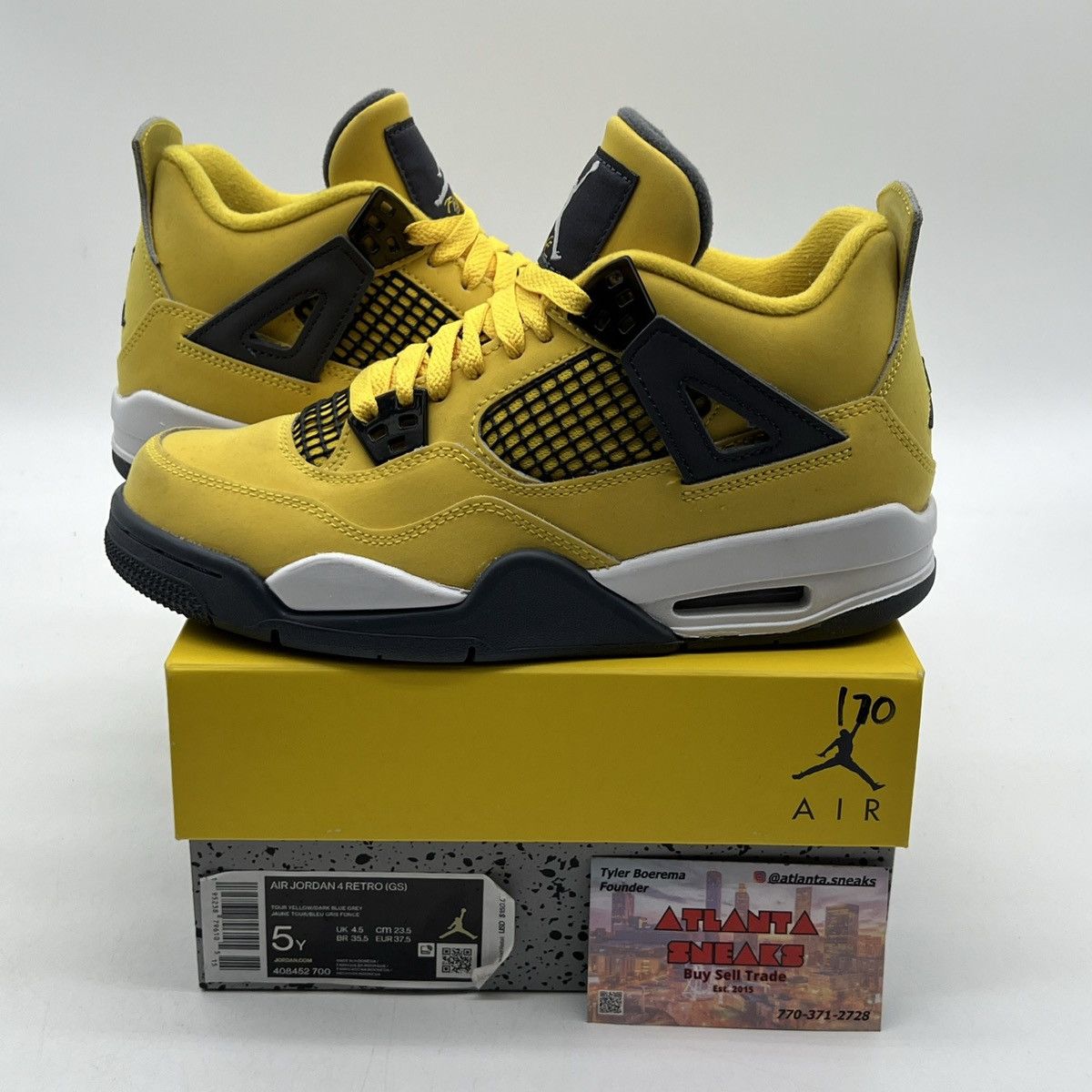 Jordan Brand Air Jordan 4 Lightning Size US 5 / EU 37 - 1 Thumbnail