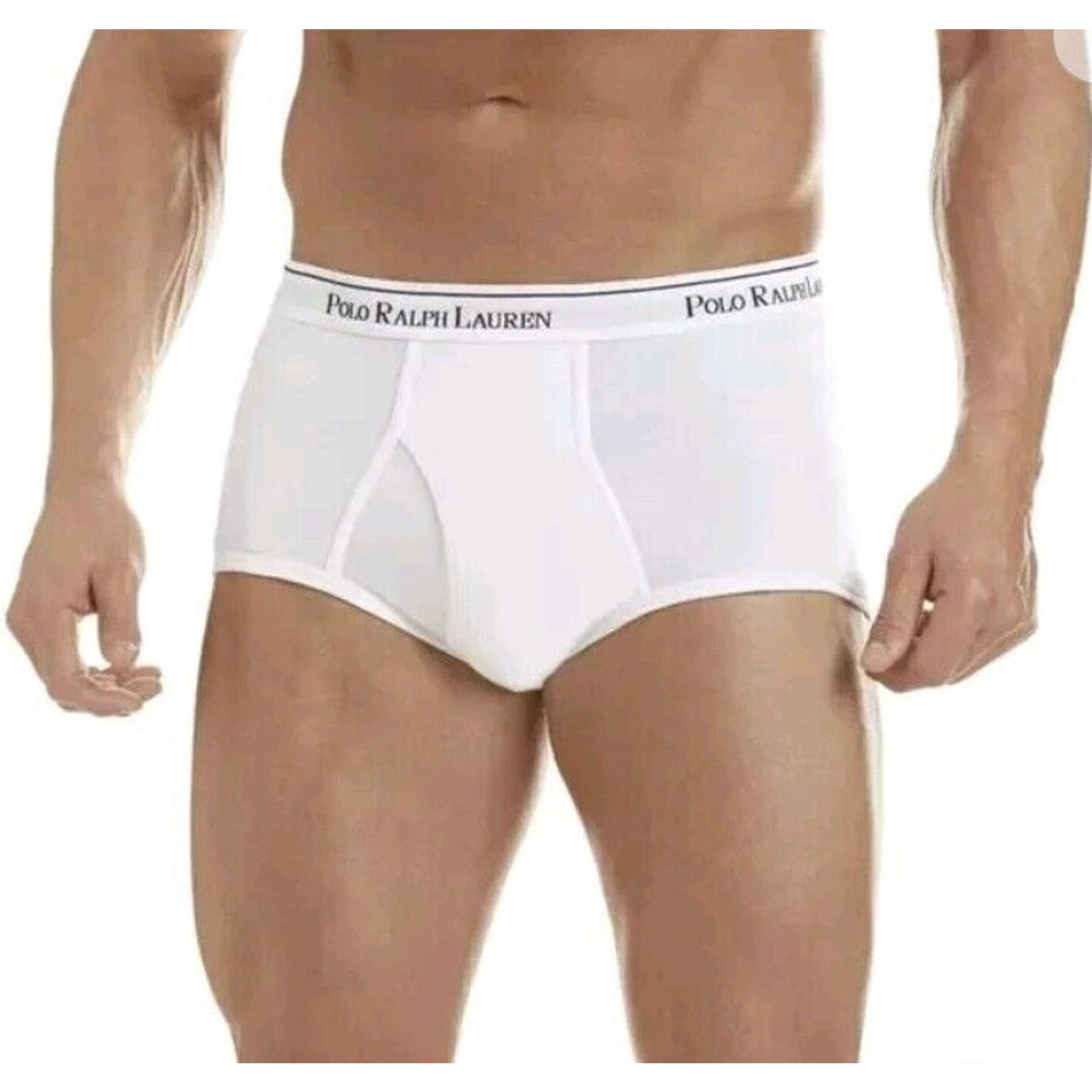 Ralph Lauren 3X 2 Pack Polo Ralph Lauren Briefs 50-52" White COTTON TALL Size 46 - 2 Thumbnail