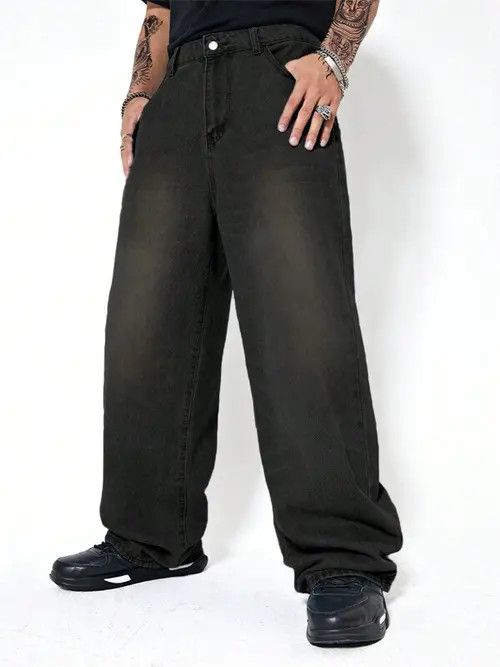 Jean Washed Baggy Denim Jeans Skate Size US 34 / EU 50 - 4 Thumbnail