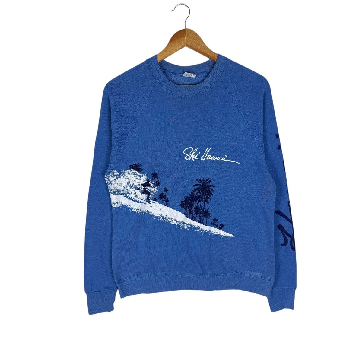 Vintage 🌟VINTAGE 80s SKI HAWAII CREWNECK SWEATSHIRT Size US M / EU 48-50 / 2 - 2 Thumbnail