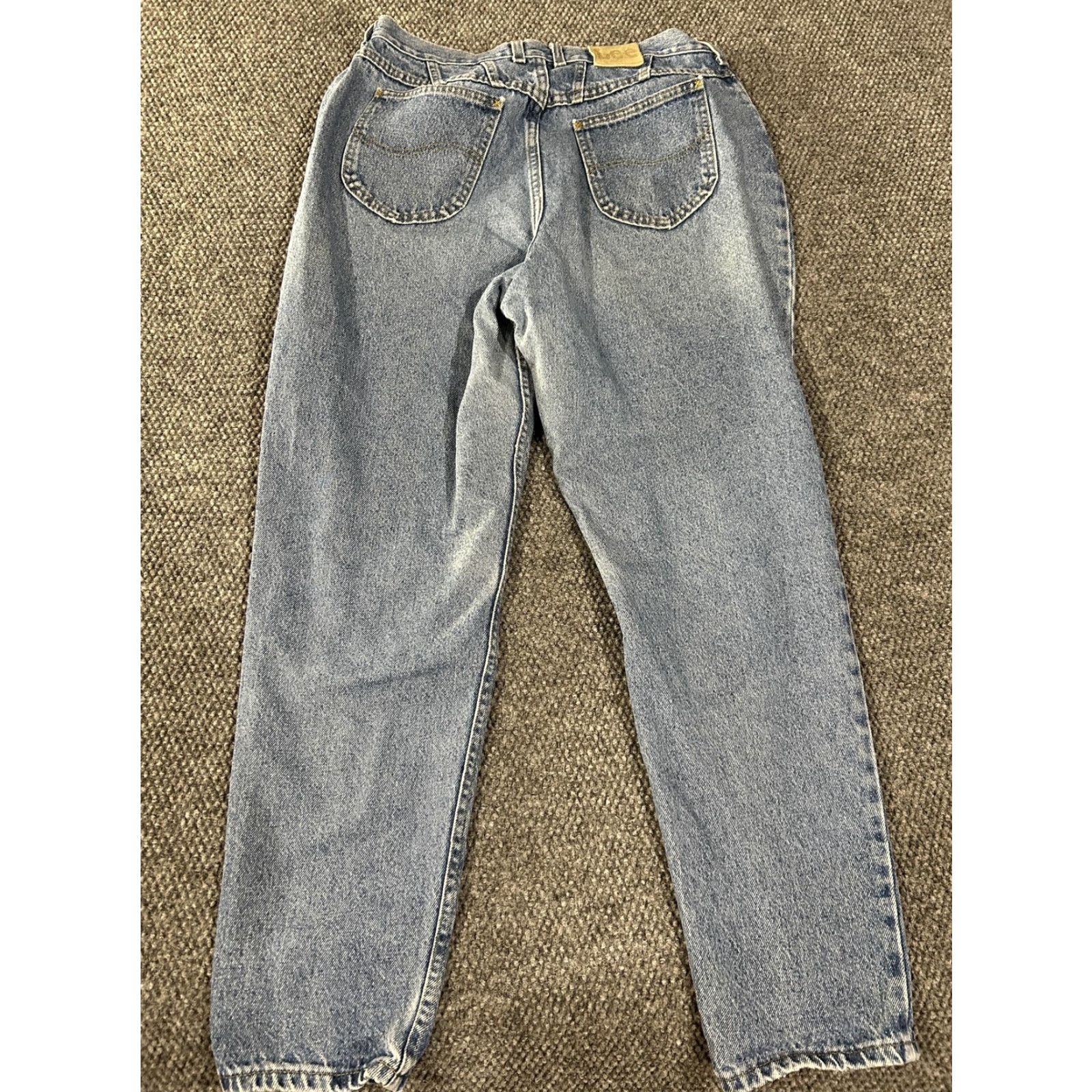 Lee VINTAGE Lee Jeans Womens Medium Blue High Rise Tapered Leg Mom Denim 90s Size 24" / US 00 / IT 34 - 5 Thumbnail