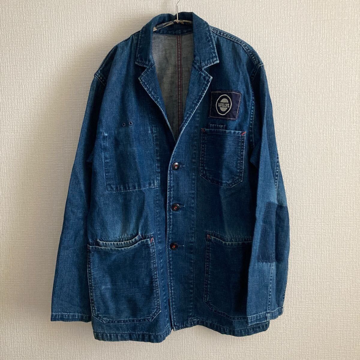 Kapital NO U.S. TARIFF! KAPITAL UNION DENIM WORK SMOCK JACKET COAT Size US M / EU 48-50 / 2 - 9 Thumbnail
