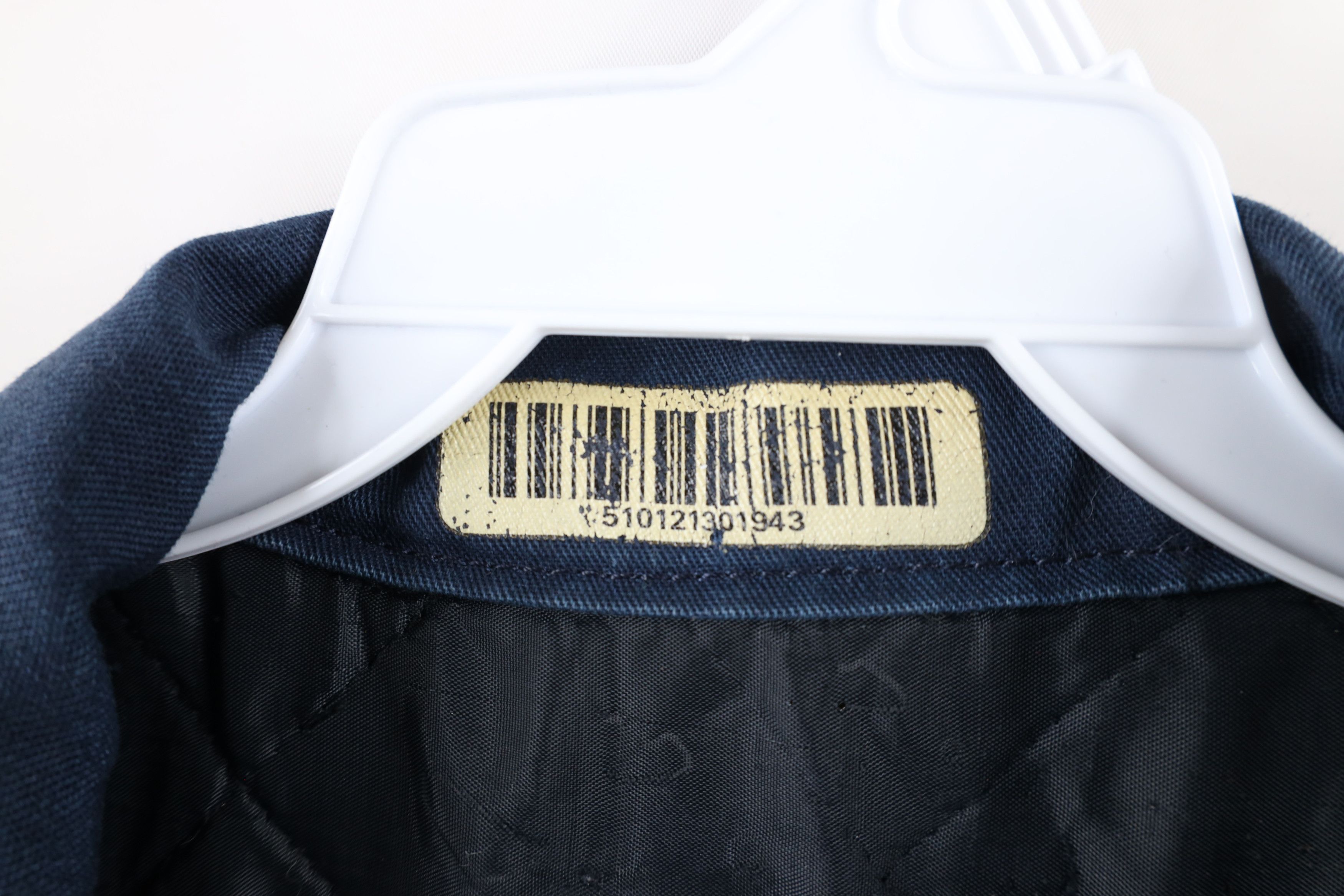 Vintage Vintage 90s Streetwear Quilted Work Mechanic Jacket Blue Size US L / EU 52-54 / 3 - 11 Thumbnail
