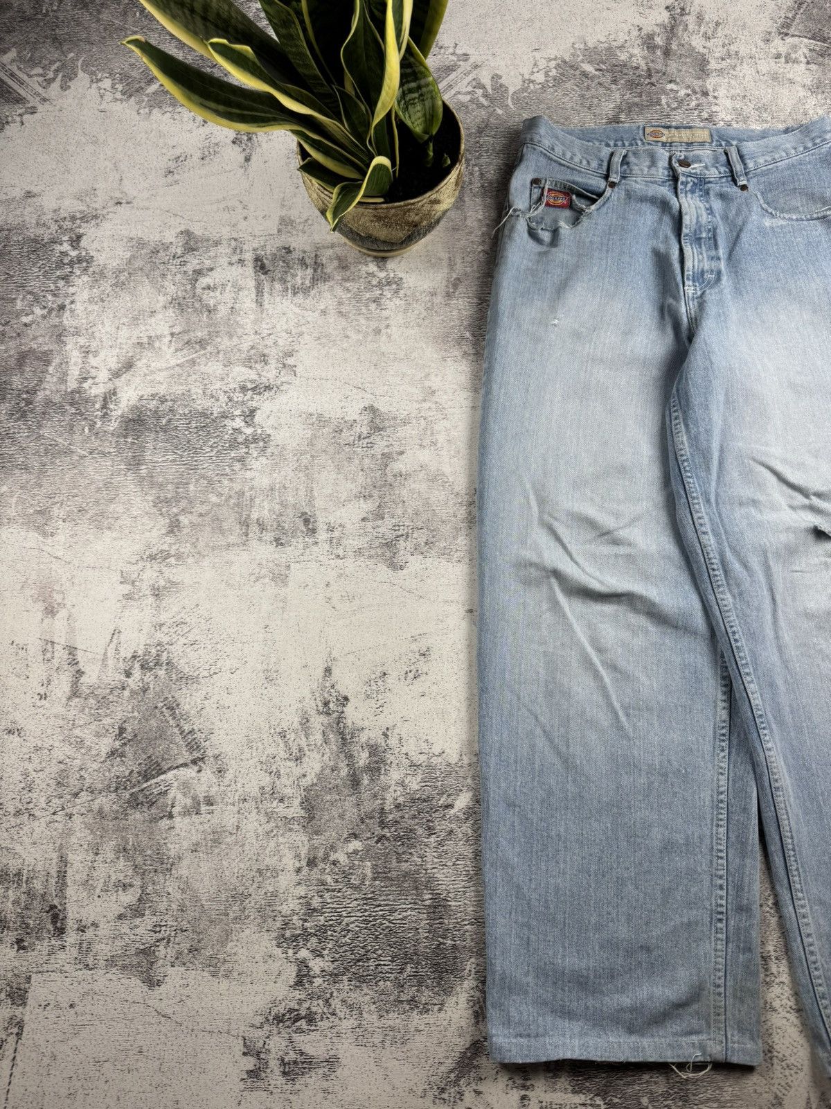 Dickies DICKIES BIG DADDY VINTAGE DENIM RAP HIP HOP BAGGY SKATE DISTRESSED JEANS PANTS Size US 32 / EU 48 - 12 Thumbnail