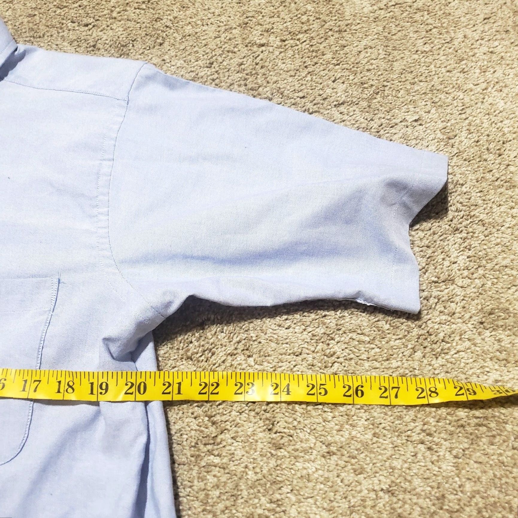 Izod VINTAGE IZOD Men's Dress Shirt Long Sleeve Button-Up Cotton Blue Classic 15.5 Size US M / EU 48-50 / 2 - 5 Thumbnail