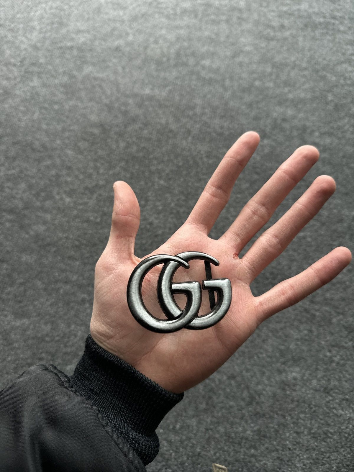 Other RARE🚨 BIG GG DOUBLE G MEN BUCKLE SILVER LOGO ONLY BUCKLE Size ONE SIZE - 1 Thumbnail