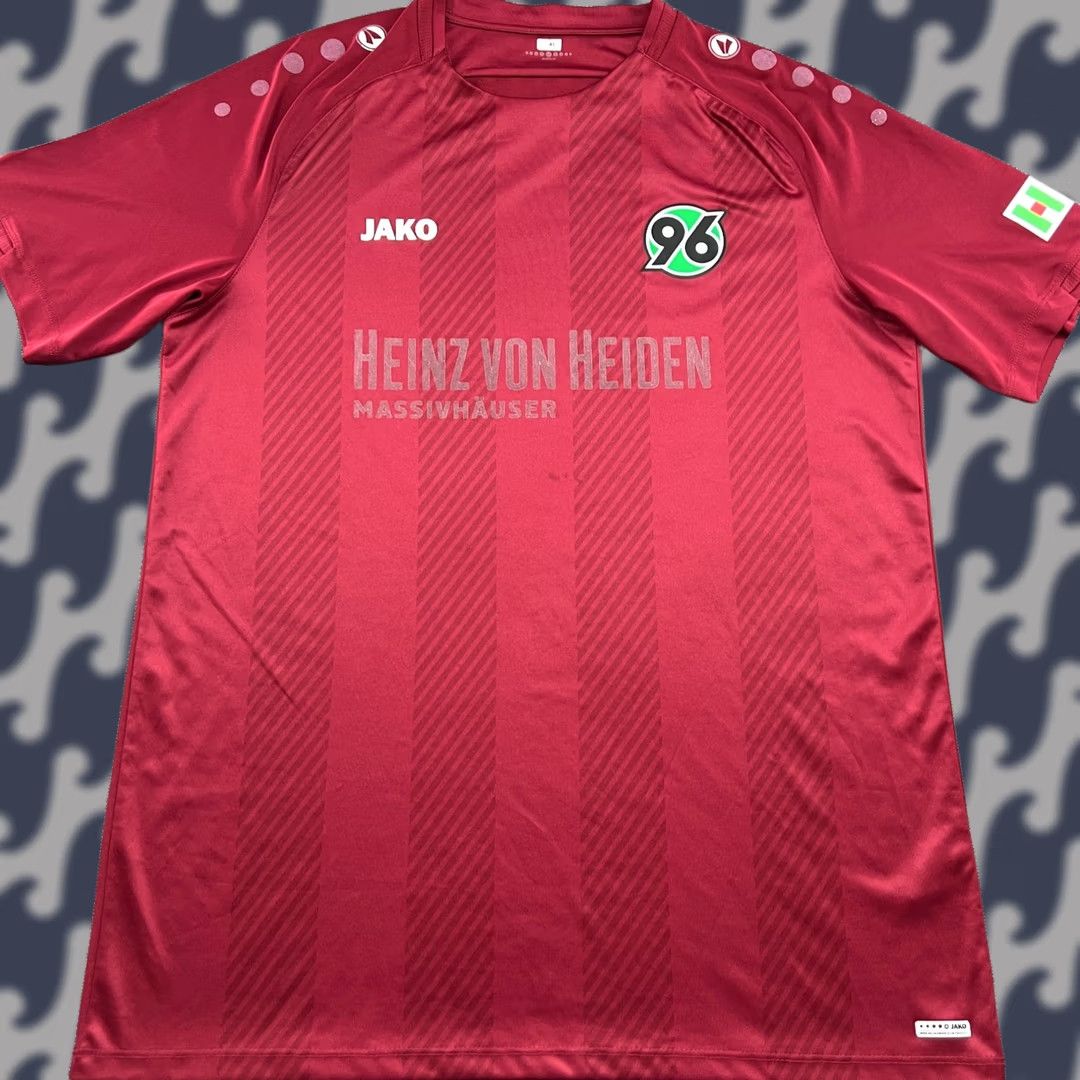 Vintage JAKO Hannover 2018 2019 Home Football Jersey Mens L Red Camiseta Shirts Man size L Athletic Jersey Quick Dry Moisture Wicking Football Sports Size US L / EU 52-54 / 3 - 1 Thumbnail