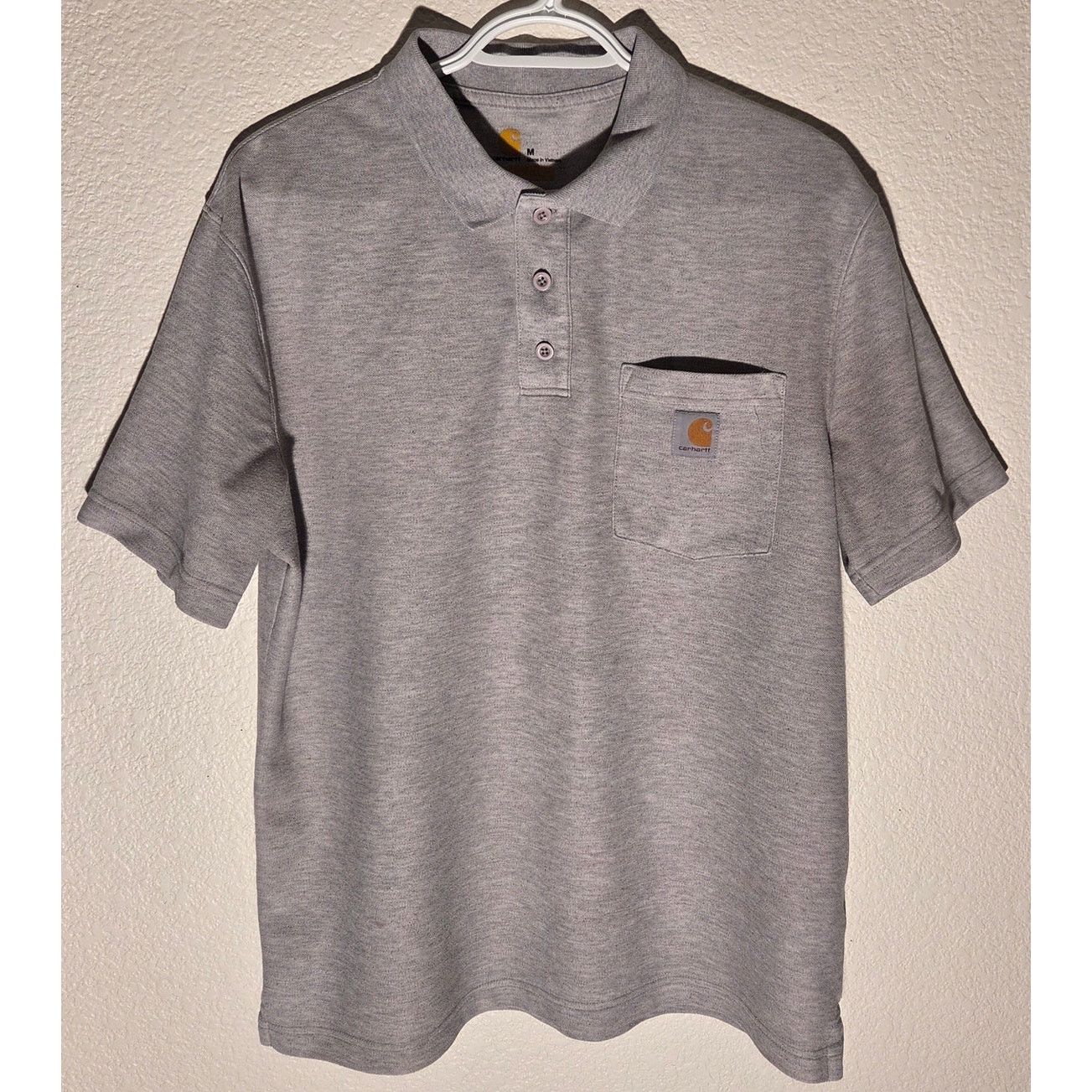 Carhartt Carhartt K570 HGY Men's Short Sleeve Polo - Size Medium Size US M / EU 48-50 / 2 - 2 Thumbnail