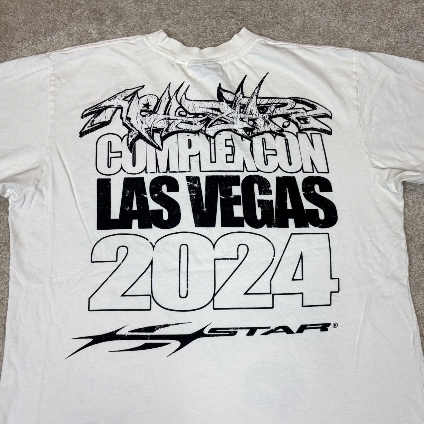 HELLSTAR Hellstar x Complexcon Exclusive 2024 T Shirt Men’s XL Rare White Rare Mens XL Regular White Complexcon Exclusive 2024 T Shirt Hellstar Mens XL Size US XL / EU 56 / 4 - 4 Thumbnail