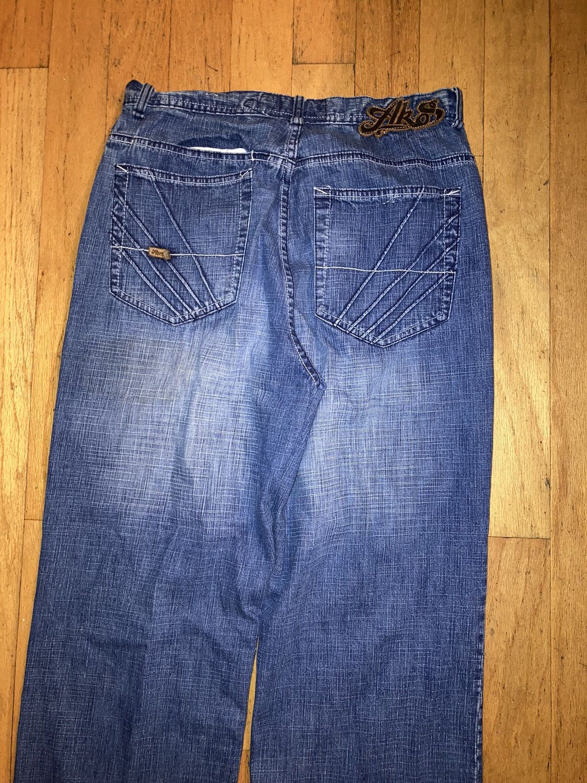 Akademiks × Vintage VTG Y2K AKADEMIKS Baggy denim jeans 34x30 Size US 34 / EU 50 - 7 Thumbnail
