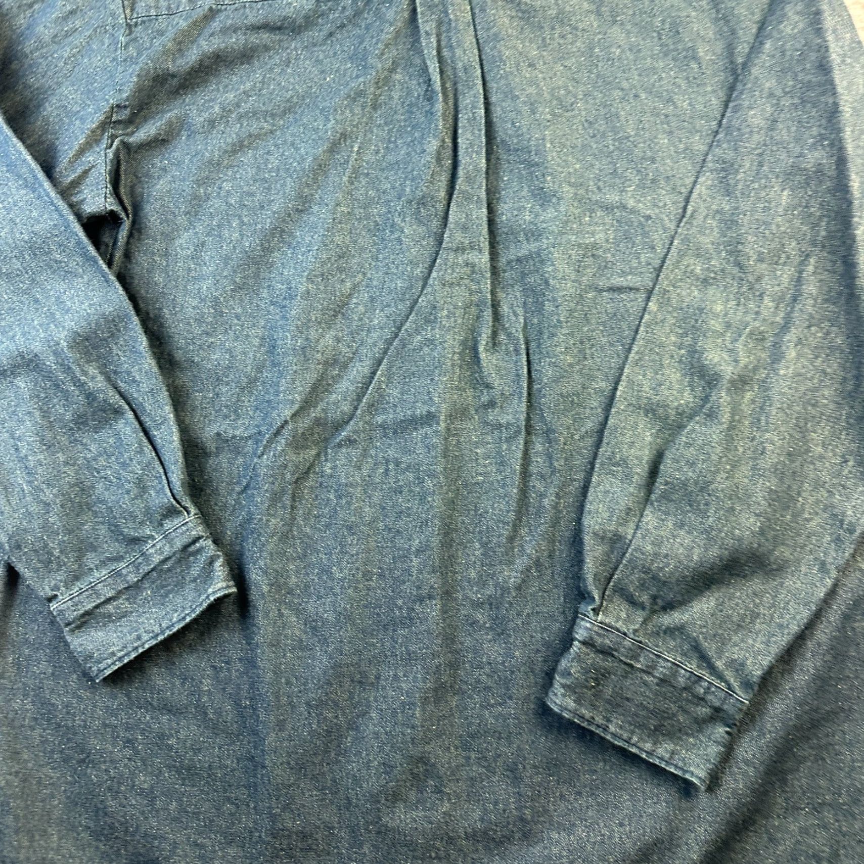 Dickies Dickies Shirt Mens Large Blue Denim Button Up Work Wear Size US L / EU 52-54 / 3 - 7 Thumbnail