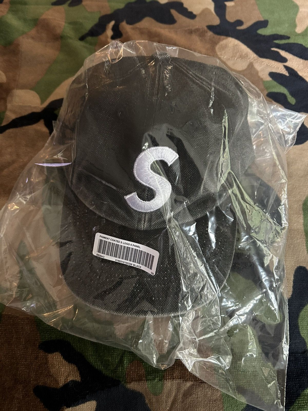 Supreme Supreme Pigment Coated S Logo 6 Panel Black SS26 Size ONE SIZE - 3 Thumbnail