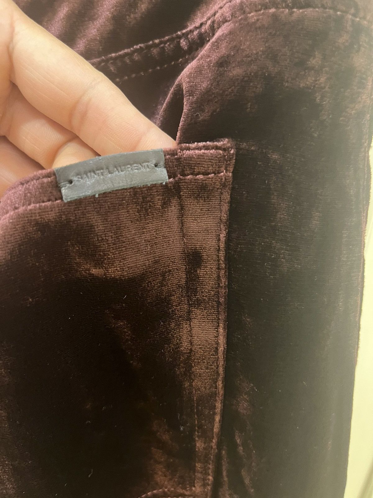 Saint Laurent Paris velvet wide legged pants size30 Size US 30 / EU 46 - 10 Thumbnail