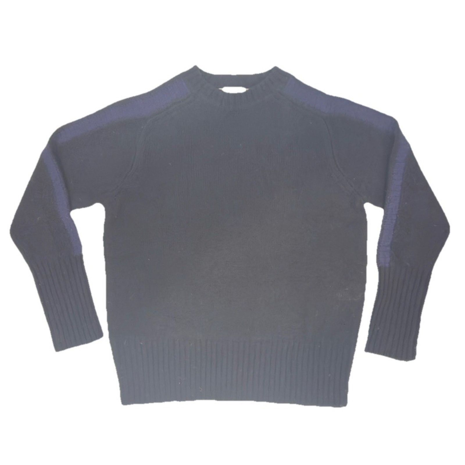 Random Identities Random Identities Black Wool Crewneck Sweater in Size L Size US L / EU 52-54 / 3 - 1 Thumbnail