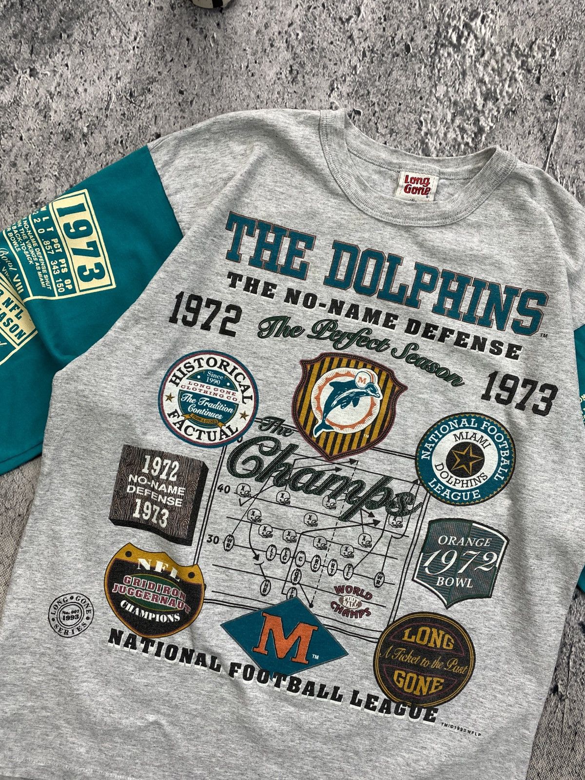 NFL × Vintage Vintage Tee Miami Dolphins 1993 long gone Size US XL / EU 56 / 4 - 6 Thumbnail