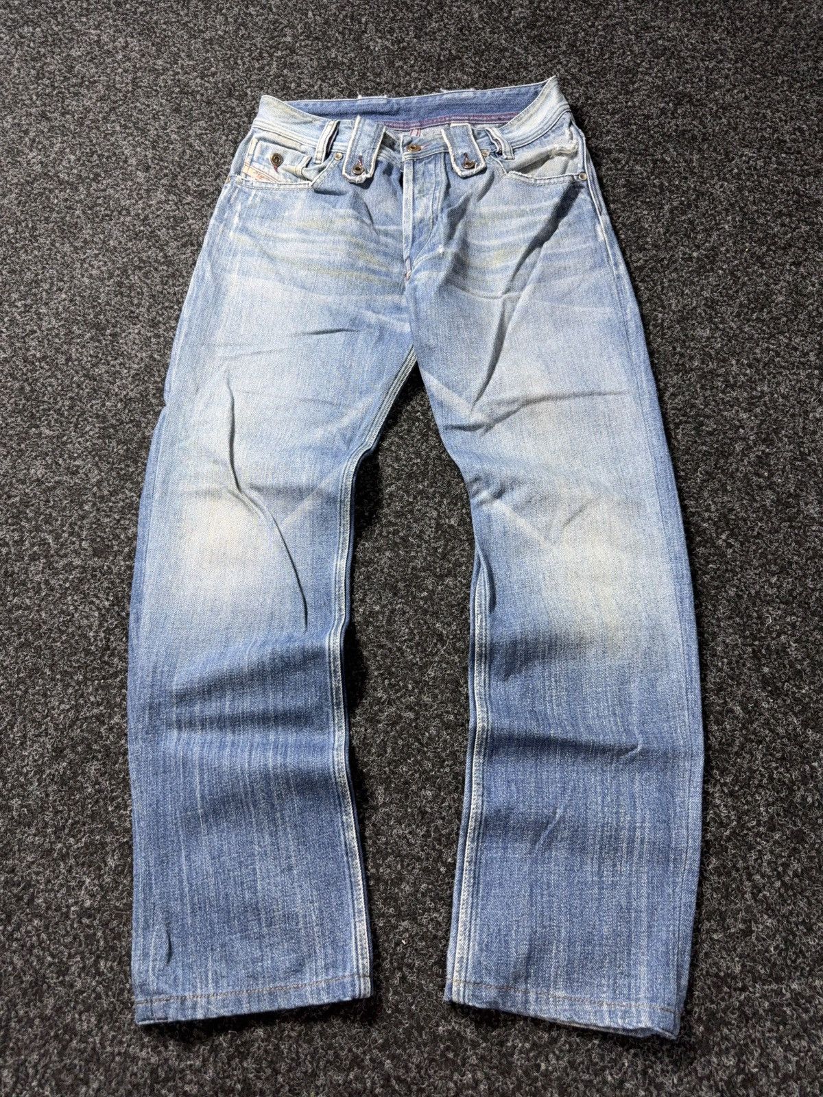 Diesel 00s Diesel Vntg Dirty Distressed Opium Punk Rock Y2K Jeans Size US 28 / EU 44 - 1 Thumbnail