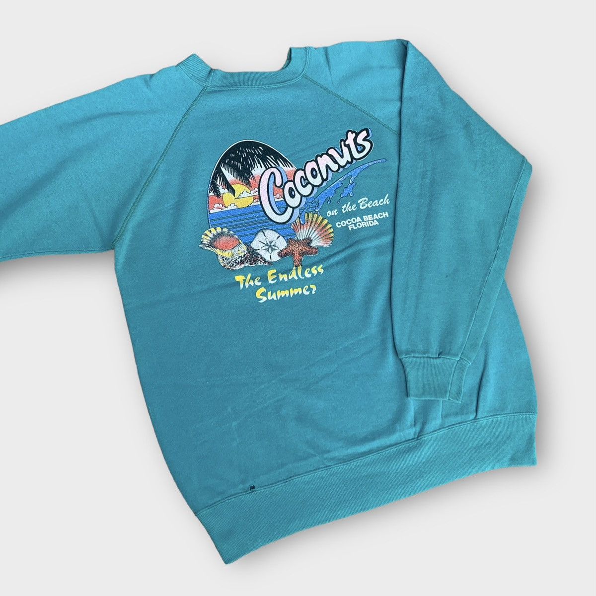 Hanes Vintage 80s Hanes Coconuts Beach Florida Crewneck Size US M / EU 48-50 / 2 - 4 Thumbnail