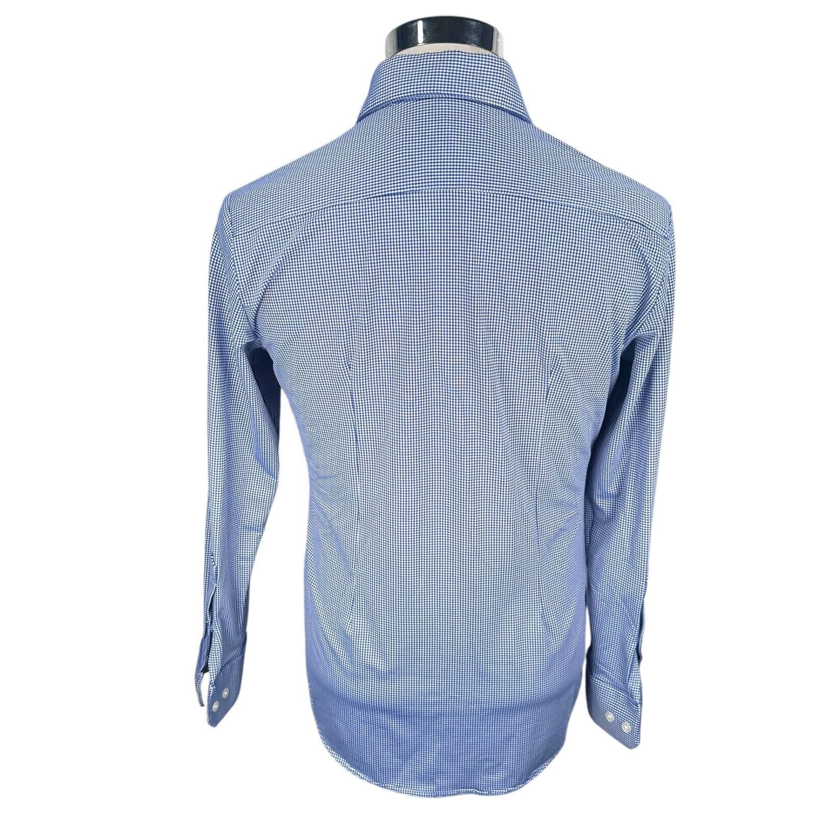 Mizzen+Main Mizzen + Main Shirt Mens Small Blue White Micro Button-Up Size US S / EU 44-46 / 1 - 5 Thumbnail