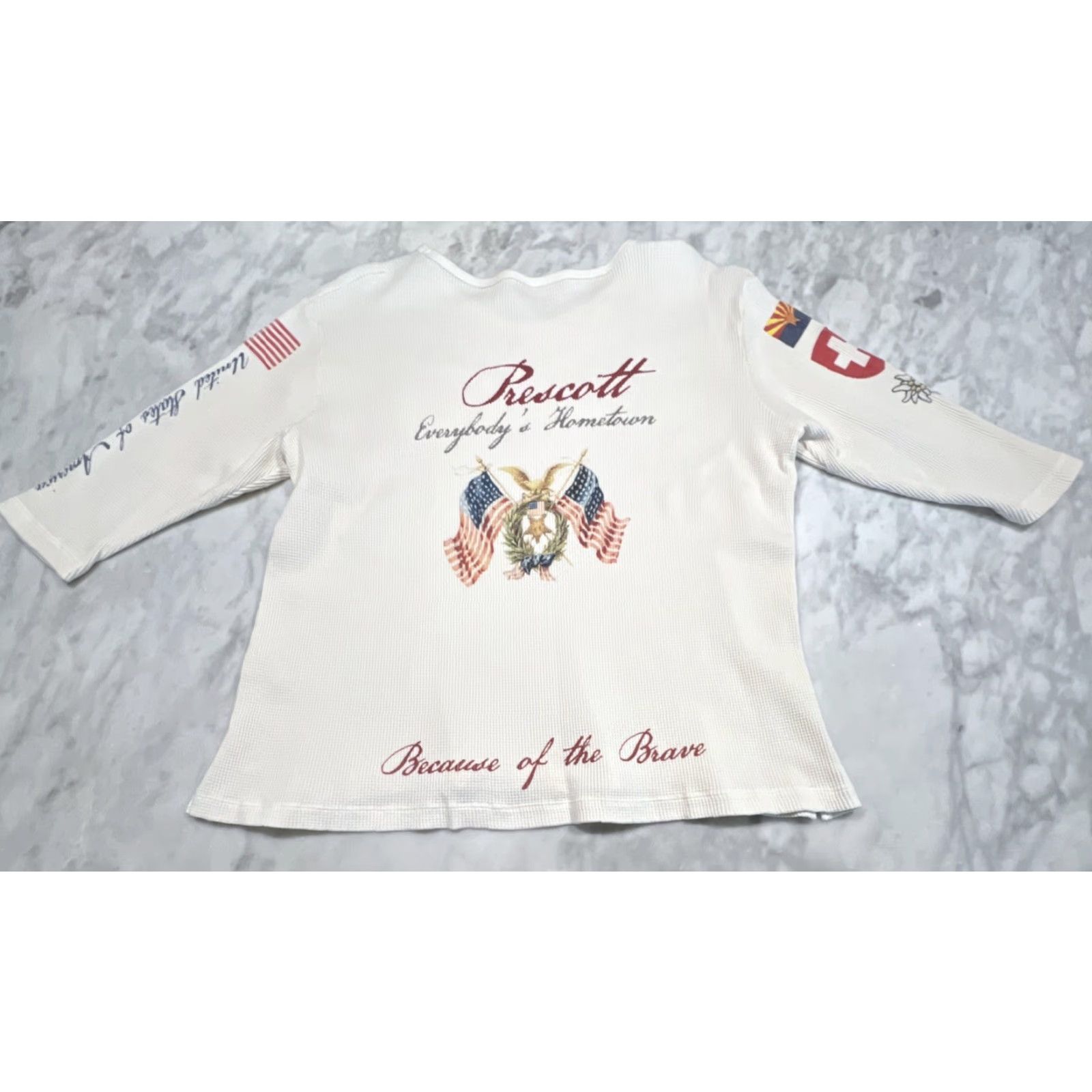 Vintage VINTAGE Prescott Everyone’s Hometown Thermal Shirt Women’s Large 3/4 Sleeves Graphics USA Size M / US 6-8 / IT 42-44 - 3 Thumbnail