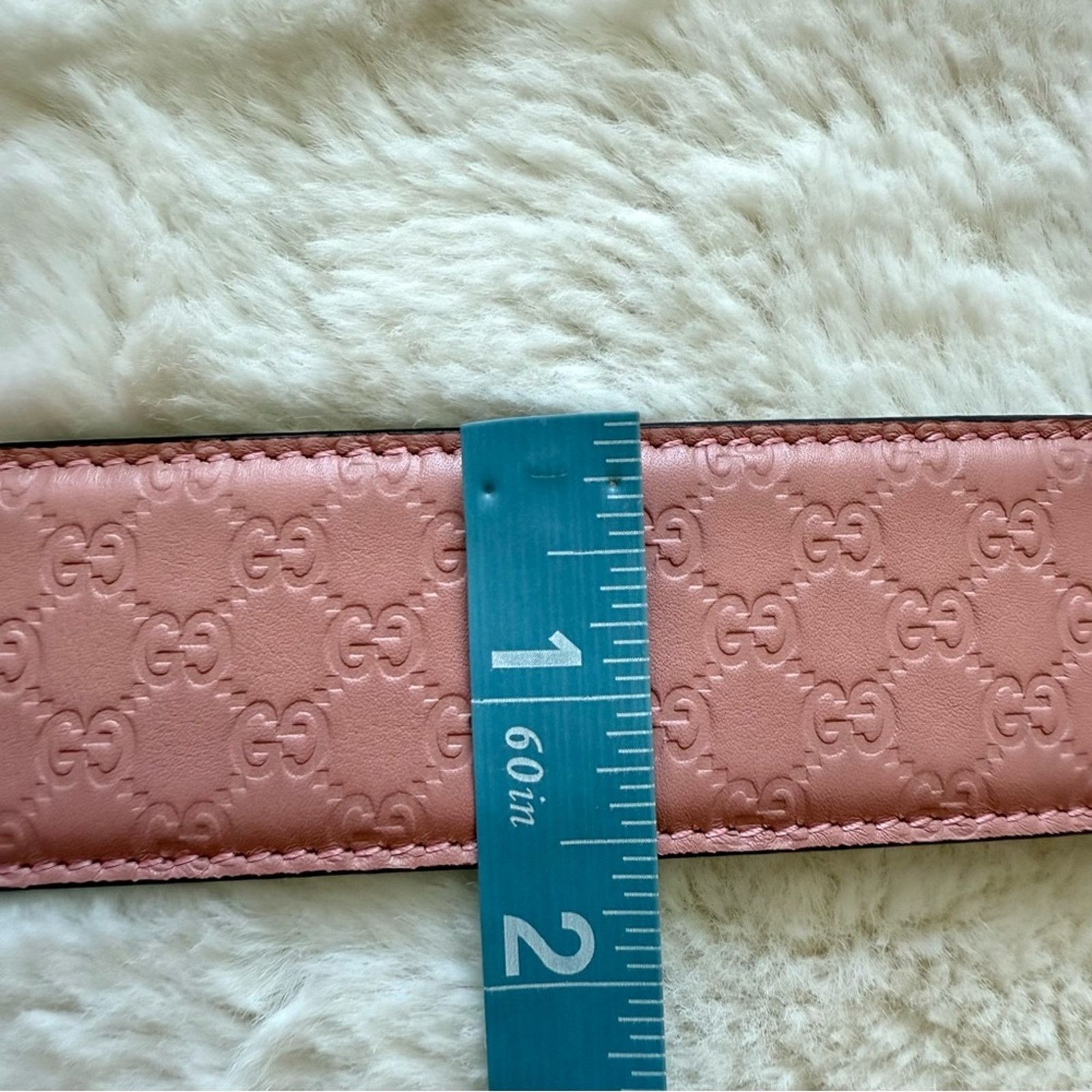 Gucci Gucci GG Marmont pink leather belt size 85/34 Authentic 650$ Size ONE SIZE - 6 Thumbnail