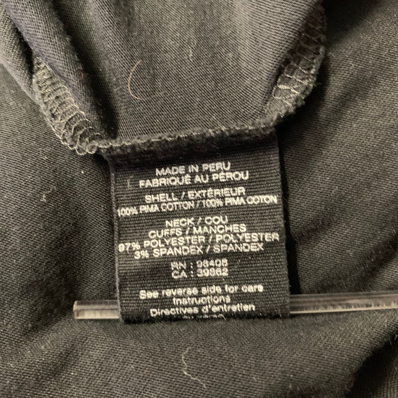 Theory THEORY Size M Black Navy Cotton Mock-Layer T-shirt Size US M / EU 48-50 / 2 - 6 Thumbnail