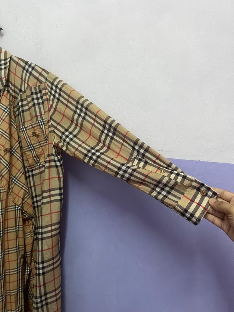 Burberry Burberry Vintage Checkered Silk and Cotton Shirt Dress Size M / US 6-8 / IT 42-44 - 9 Thumbnail