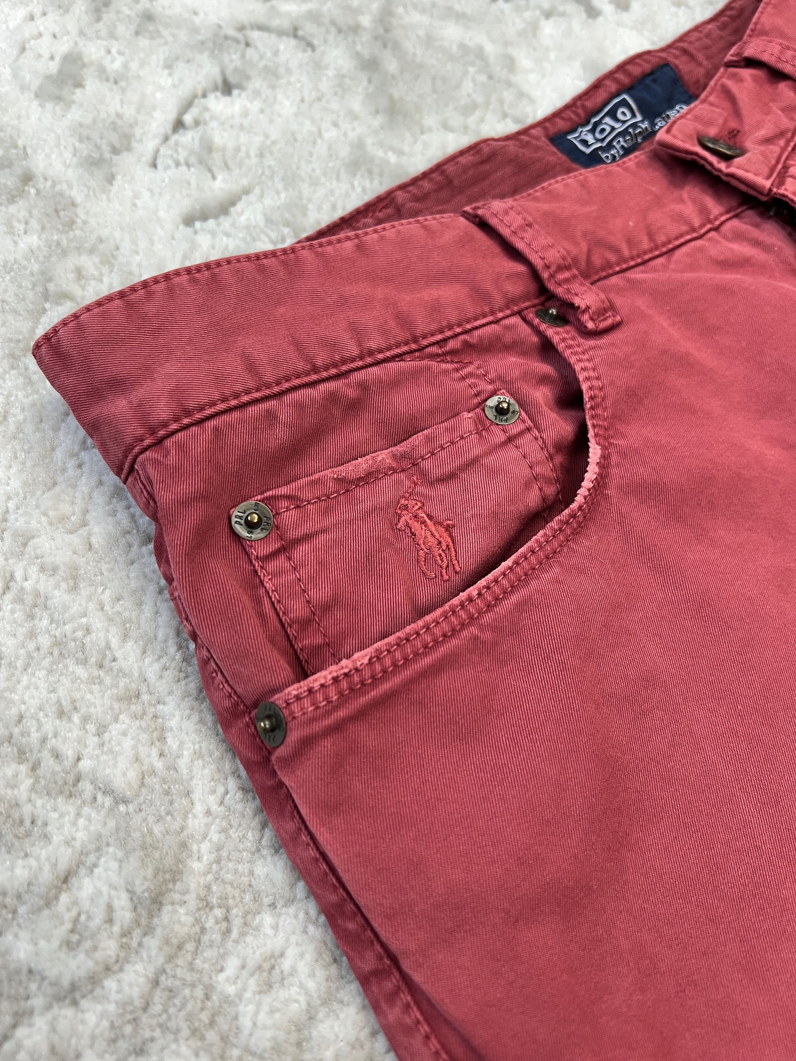 Polo Ralph Lauren × Ralph Lauren Polo Ralph Lauren Straight Burgundy Italian Fabrics Pants 34 Size US 34 / EU 50 - 4 Thumbnail