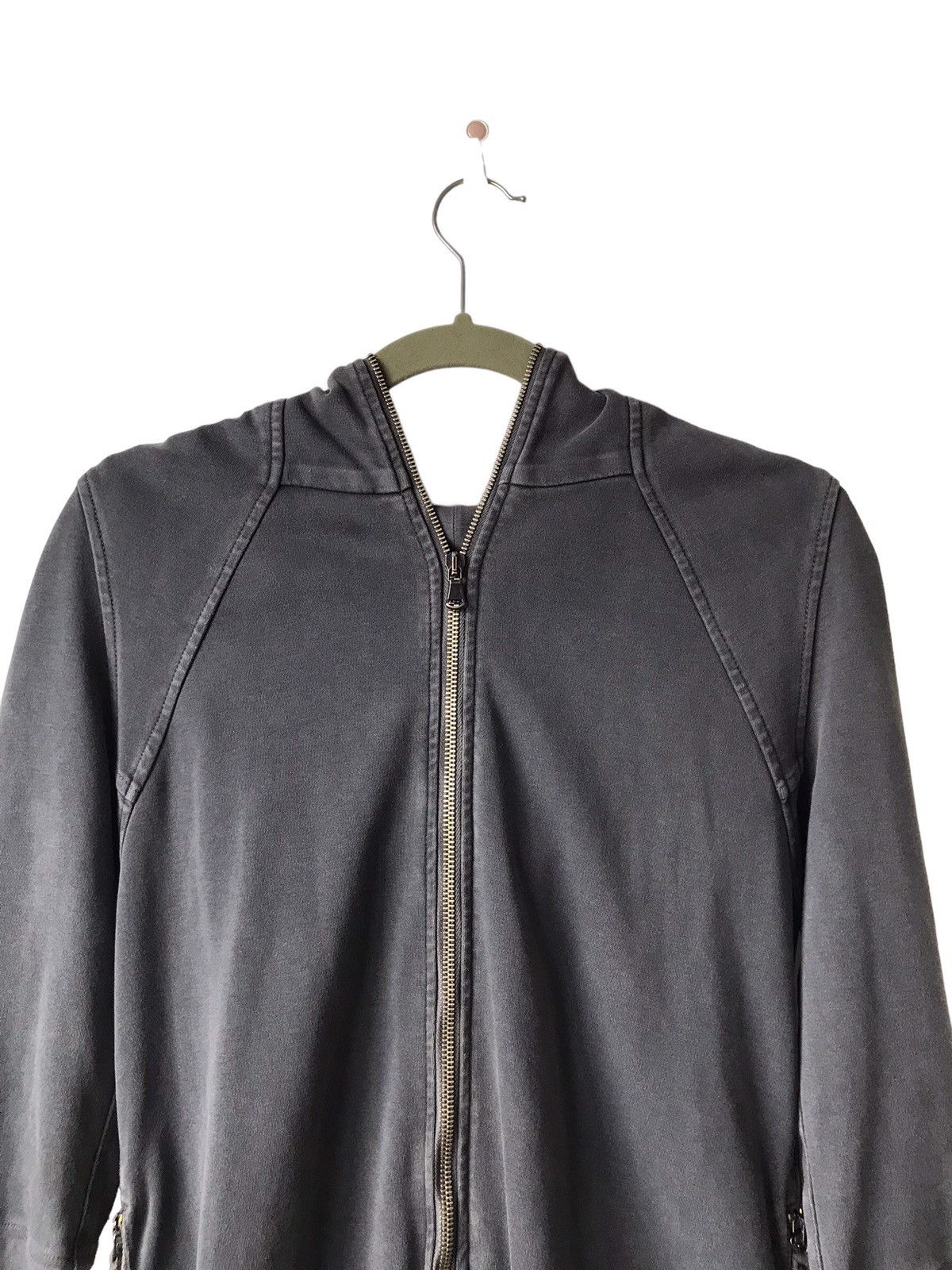 Ilaria Nistri ILARIA NISTRI Gray Fade Full Zipped Long Sweatshirt Hoodies Size S / US 4 / IT 40 - 5 Thumbnail