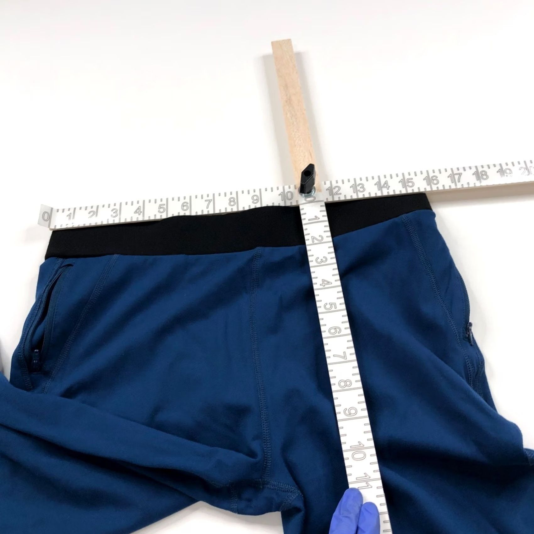 Vintage Betabrand Pants Blue High Rise Vitalize Large Long 31W 28L Nylon Rayon Elastane Women Size 36" / US 14 / IT 50 - 5 Thumbnail
