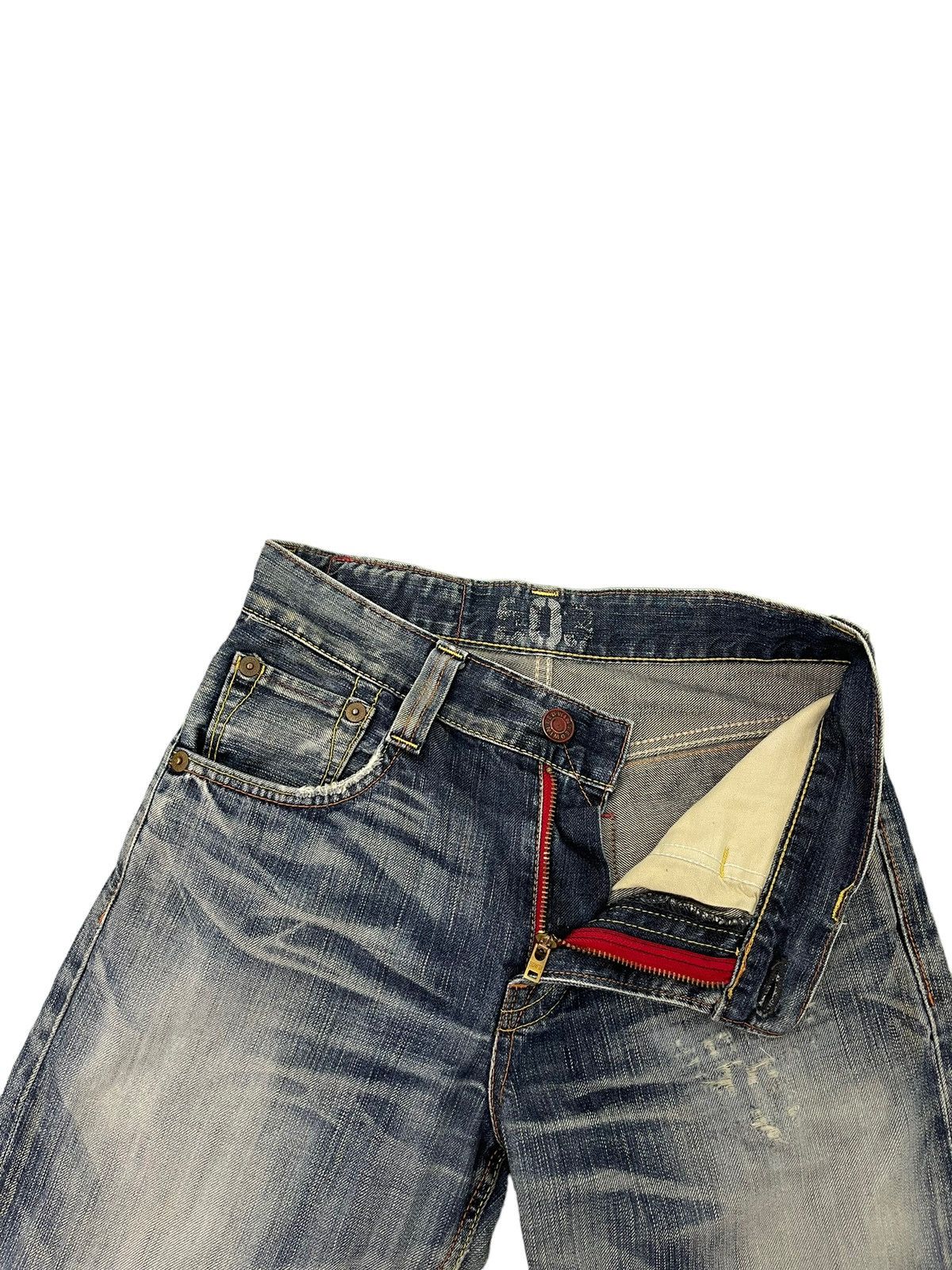 Edwin Distress Jeans Edwin Japan Thrash Regular Straight 7🟦3 Size US 30 / EU 46 - 11 Thumbnail