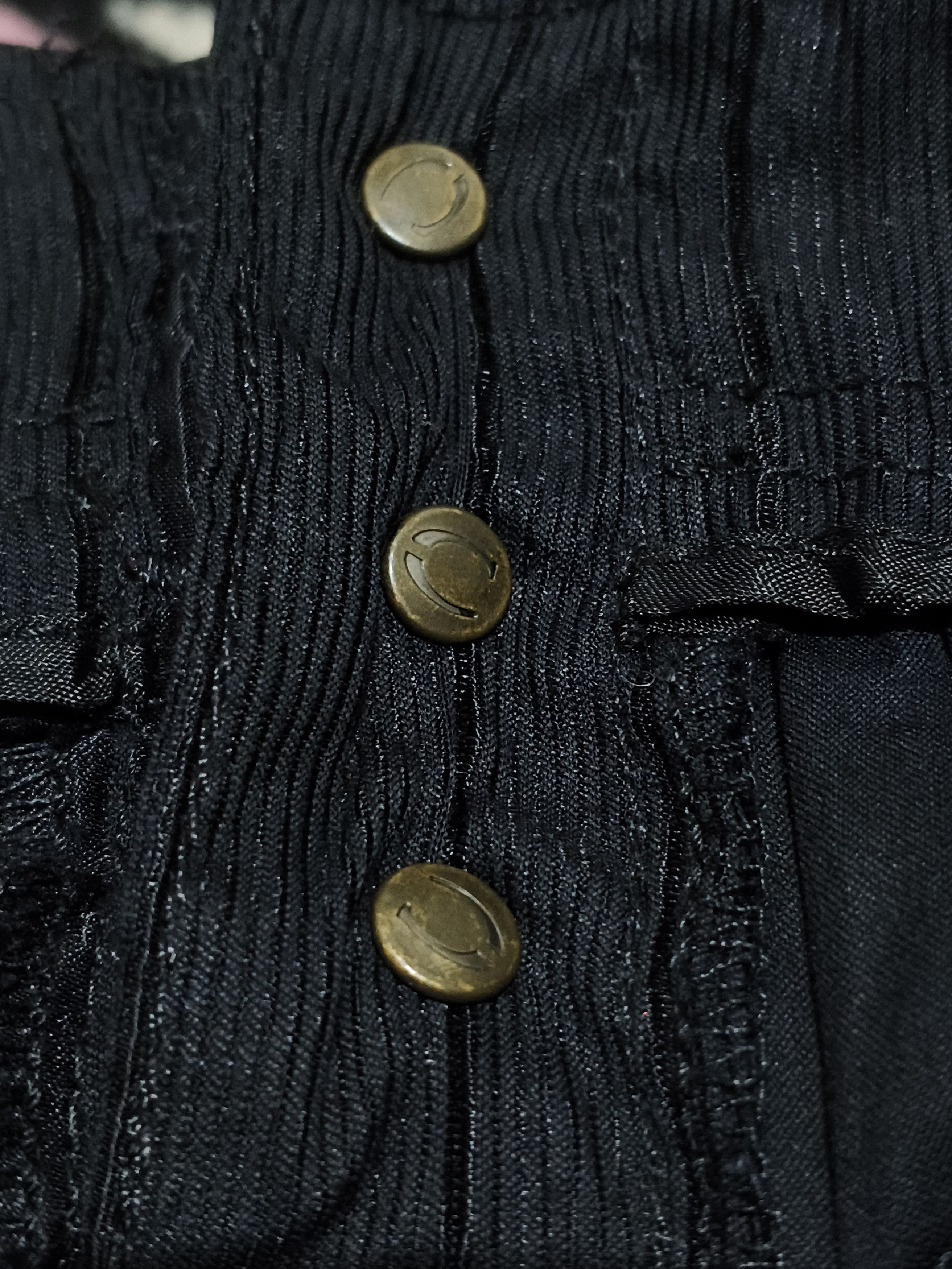 Just Cavalli Just Cavalli Gothic and Punk Crinkle Panel Midi Skirt Dark Size 30" / US 8 / IT 44 - 10 Thumbnail