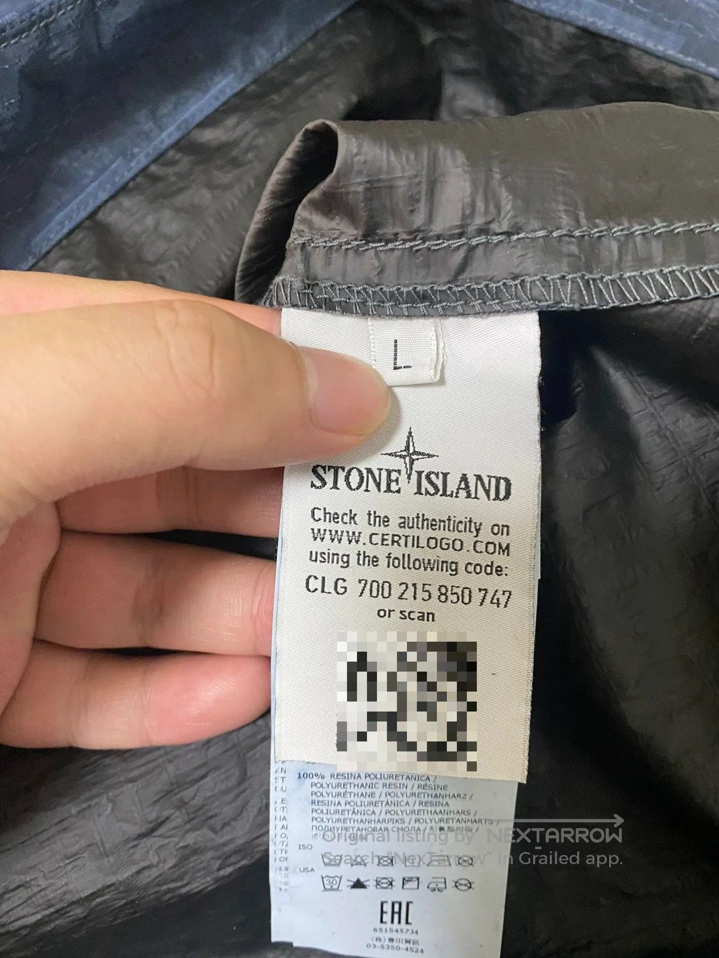 Stone Island stone island metallic nylon shirt with hood. Size US L / EU 52-54 / 3 - 4 Thumbnail