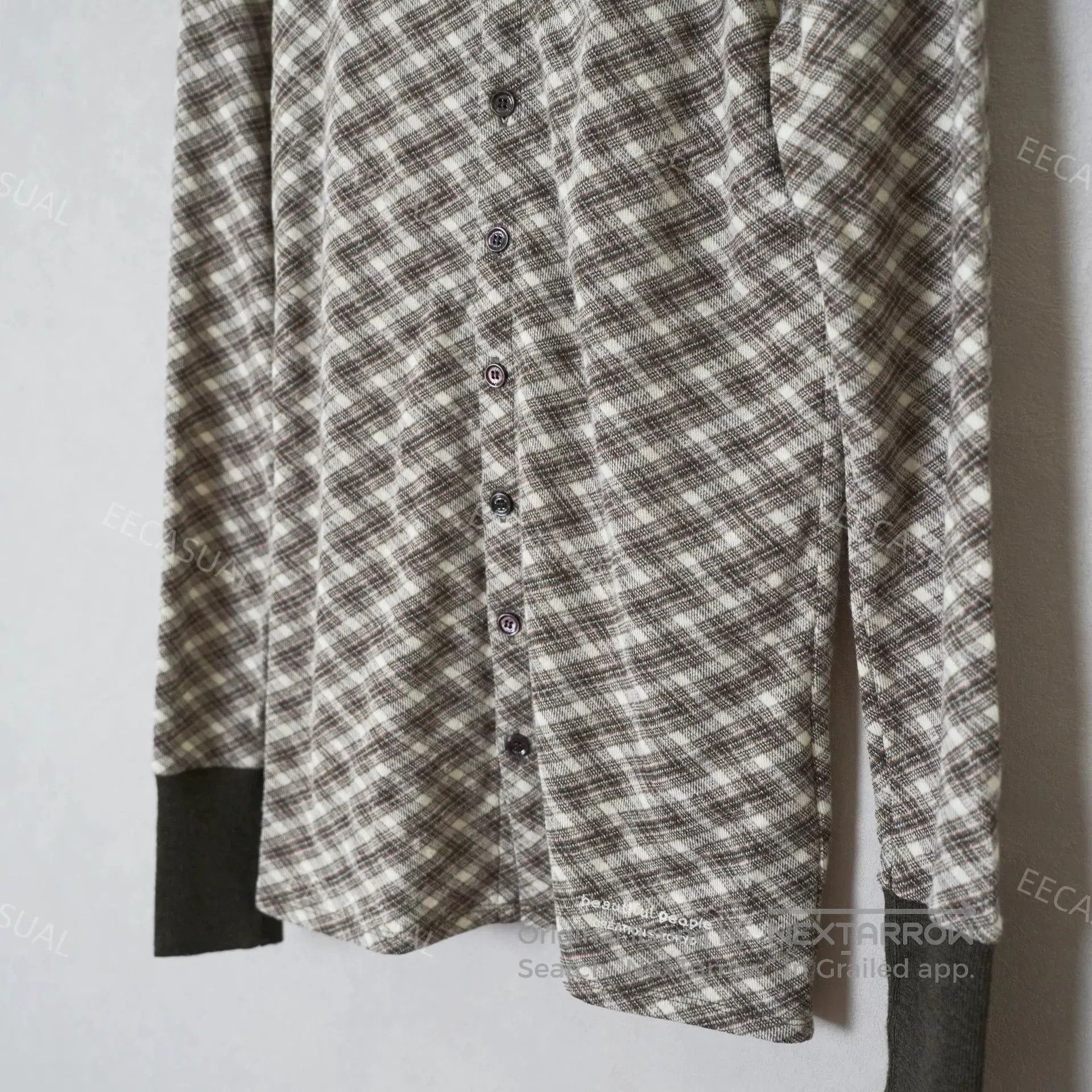 BP. Beautiful People Brown Plaid Wool Sweater. Size S / US 4 / IT 40 - 9 Thumbnail