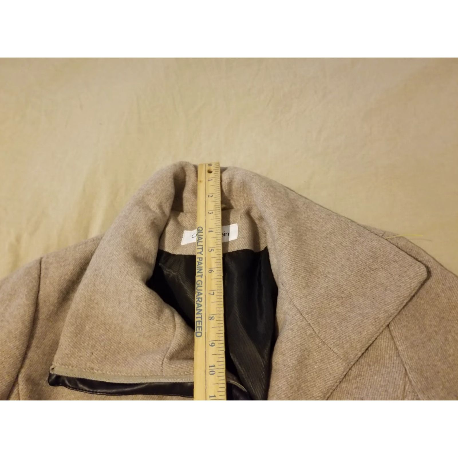 Calvin Klein VINTAGE? Calvin Klein Wool Jacket Beige 8 Women Coat Basic Jacket Womens Wool Jacket Size M / US 6-8 / IT 42-44 - 5 Thumbnail
