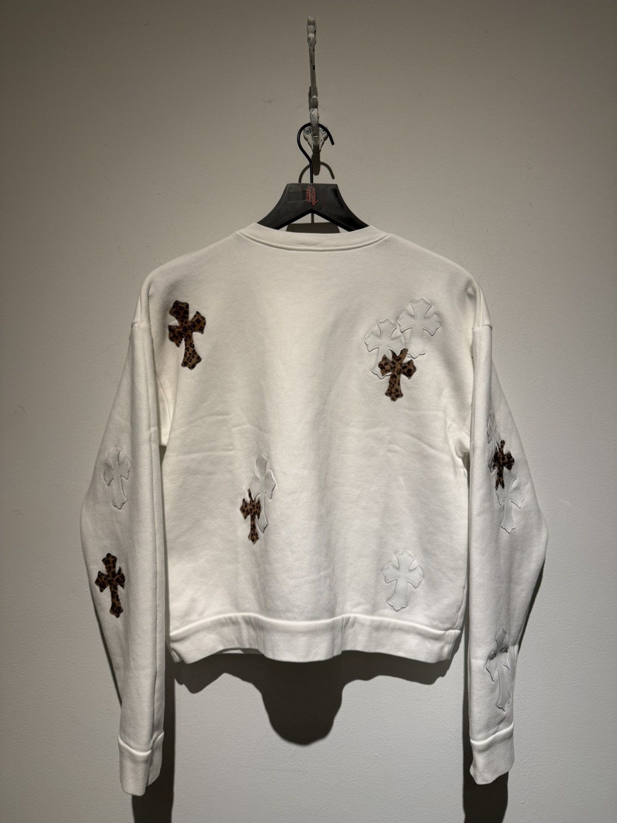 Chrome Hearts Chrome Hearts Leopard And White Patch Crewneck Size US S / EU 44-46 / 1 - 5 Thumbnail
