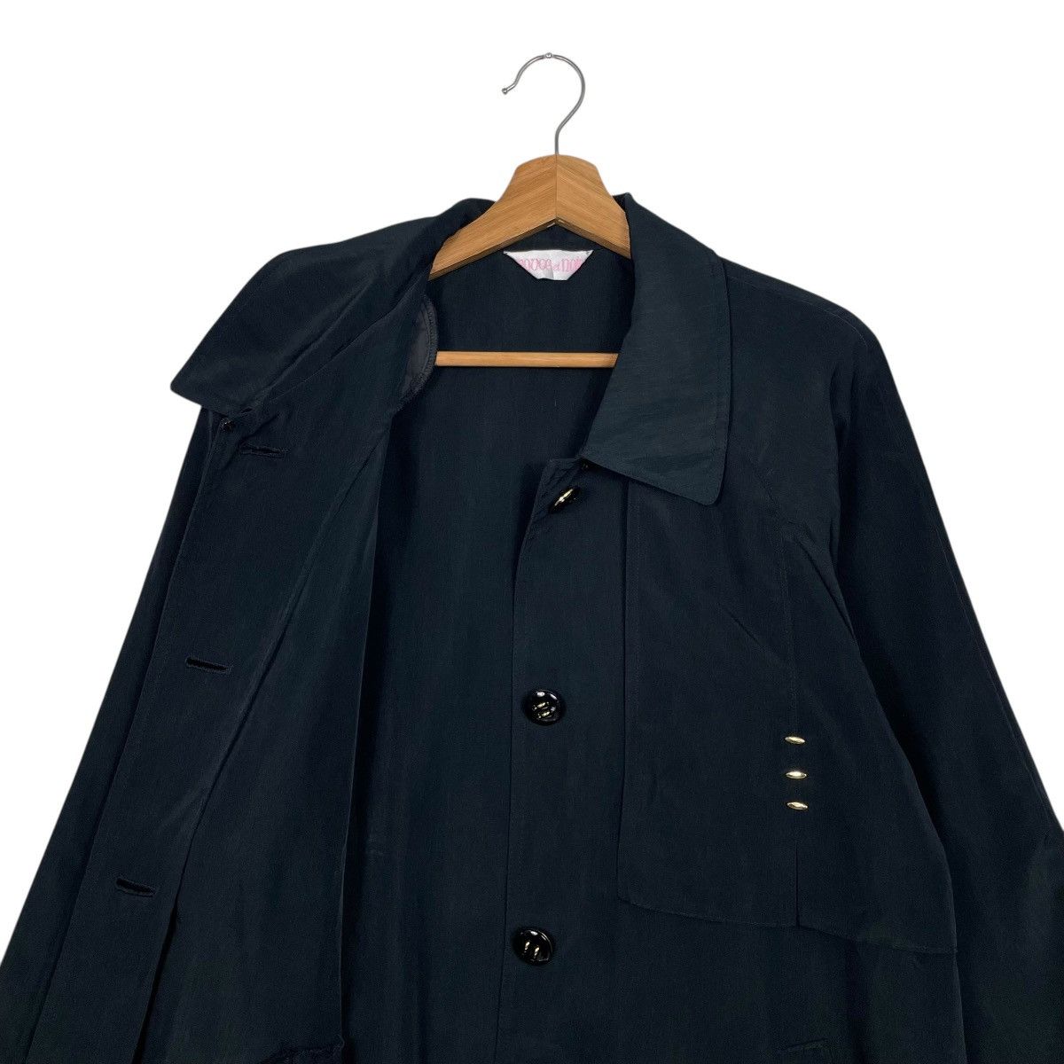 Japanese Brand Japanese Brand Women Black Coat Size L / US 10 / IT 46 - 10 Thumbnail